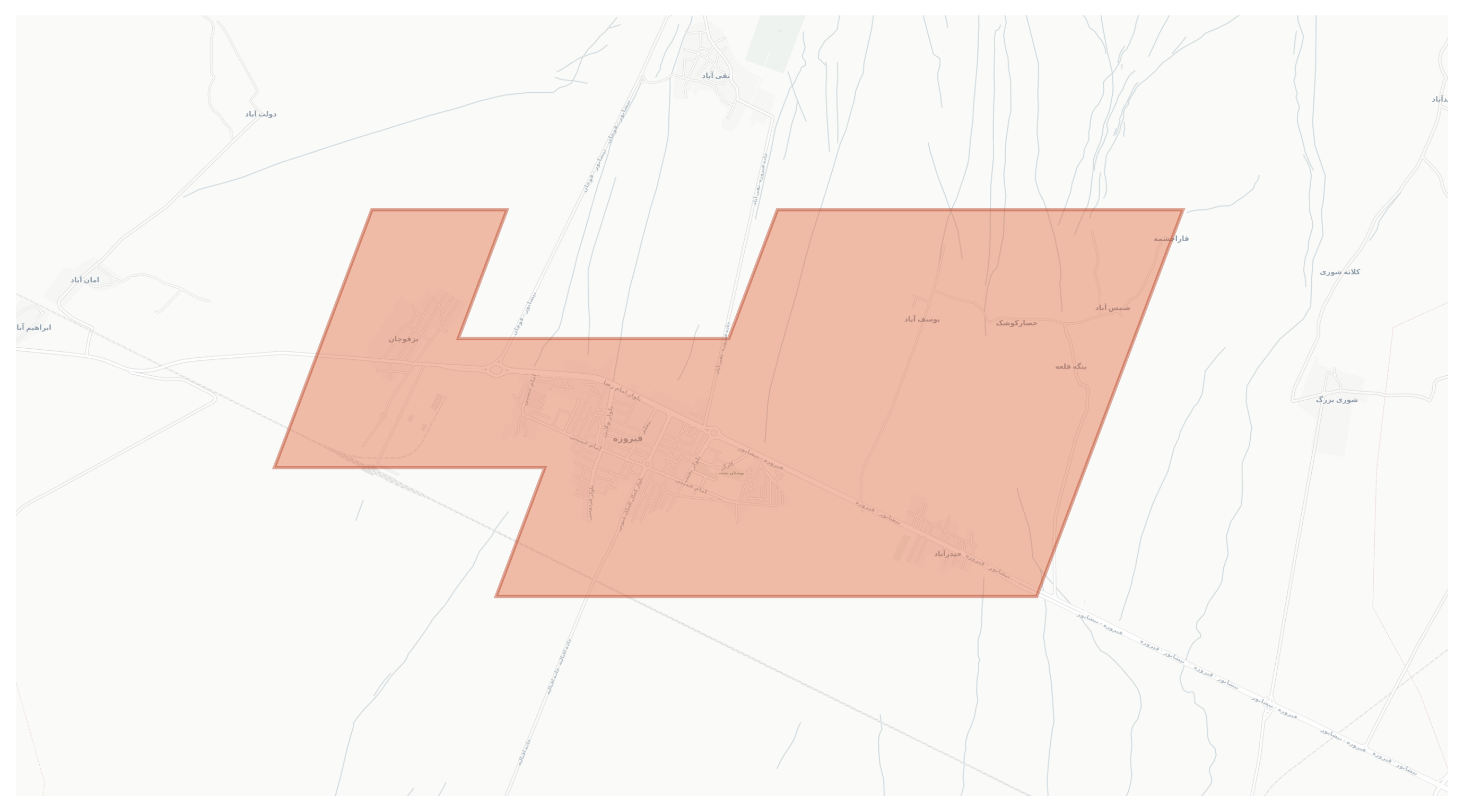 Firuzeh geographic map