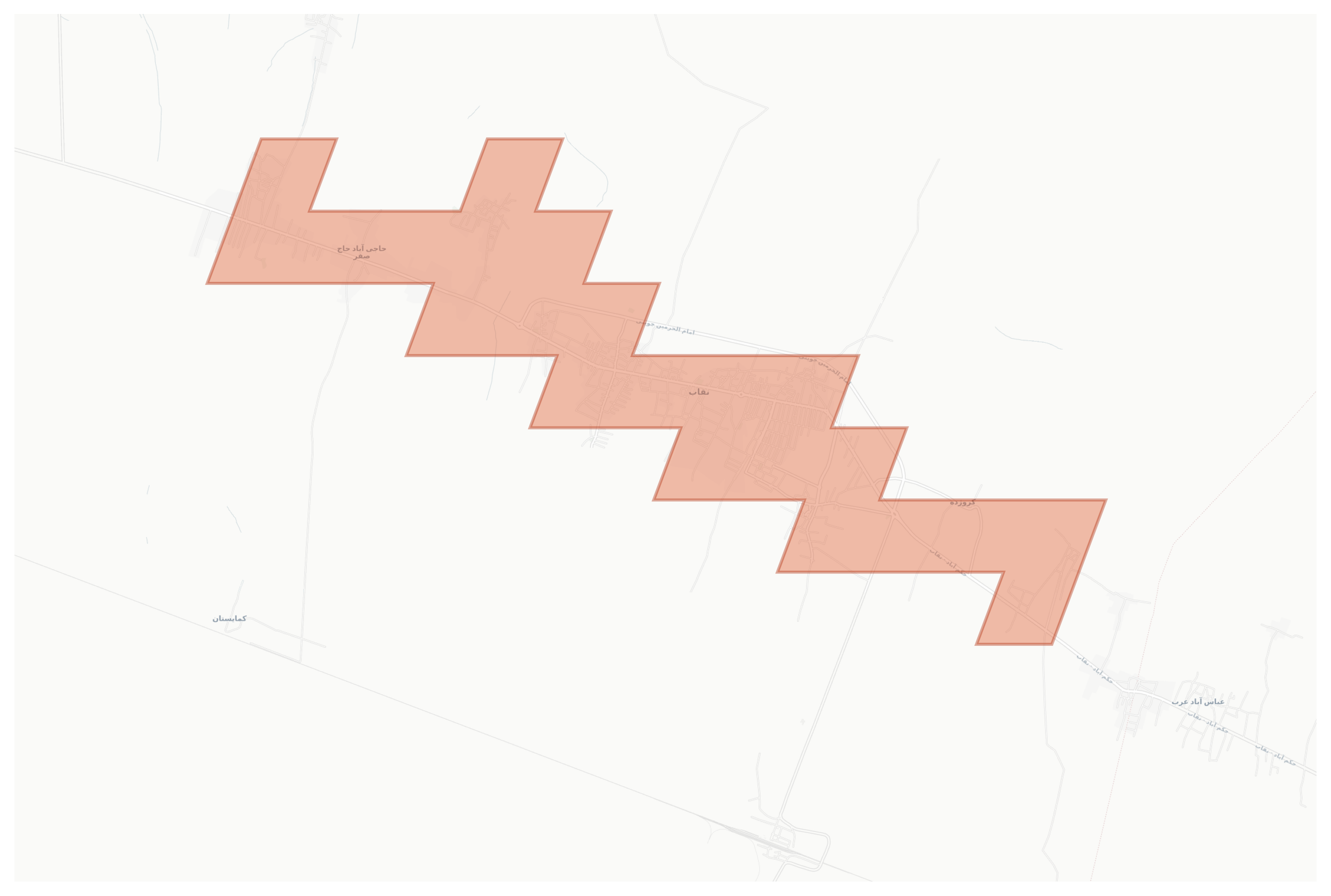 Neqab geographic map