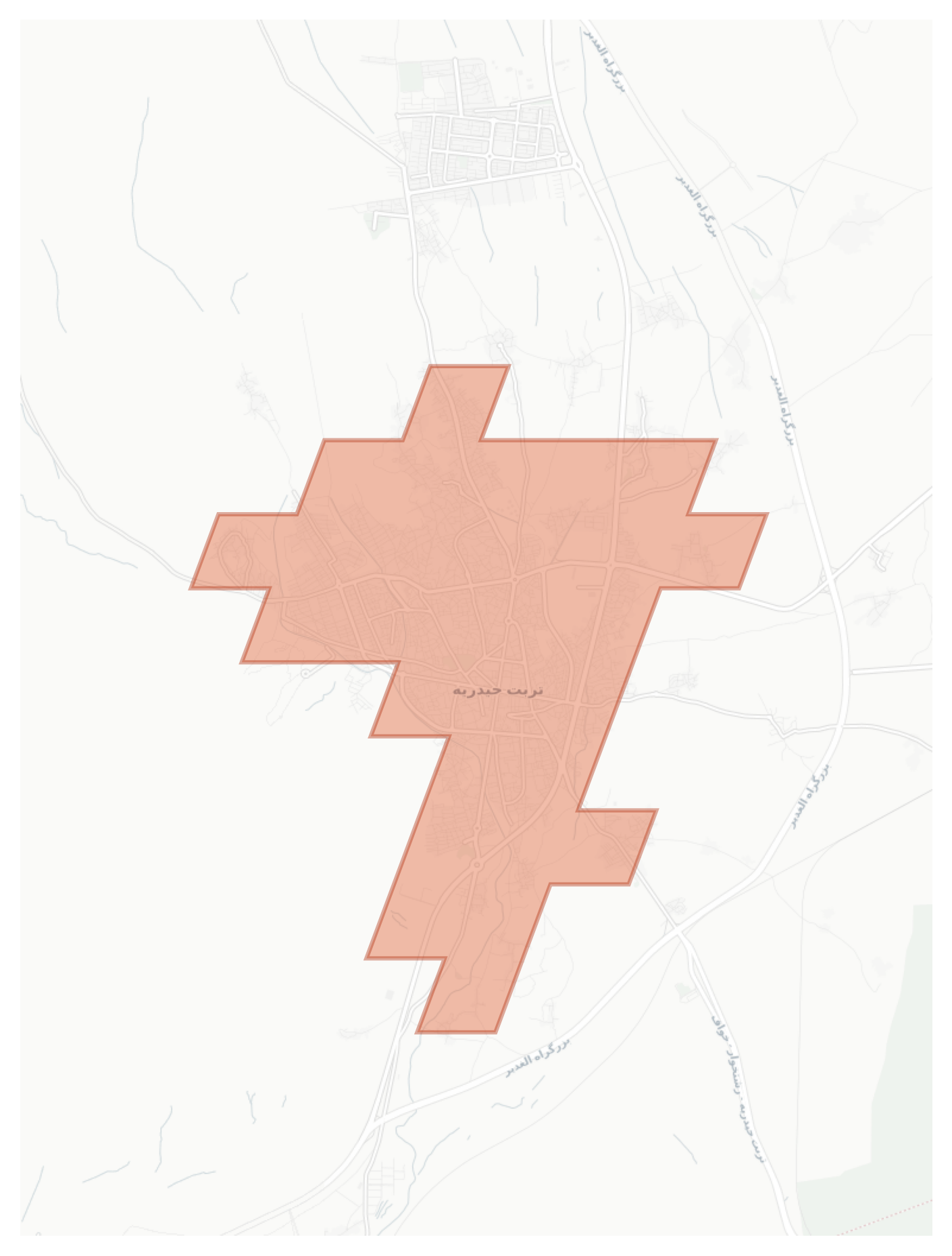 Torbat-e Heydarieh geographic map