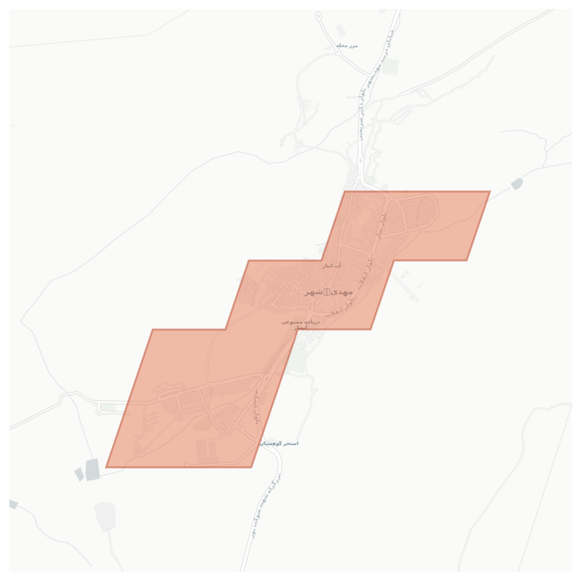 Mahdishahr geographic map