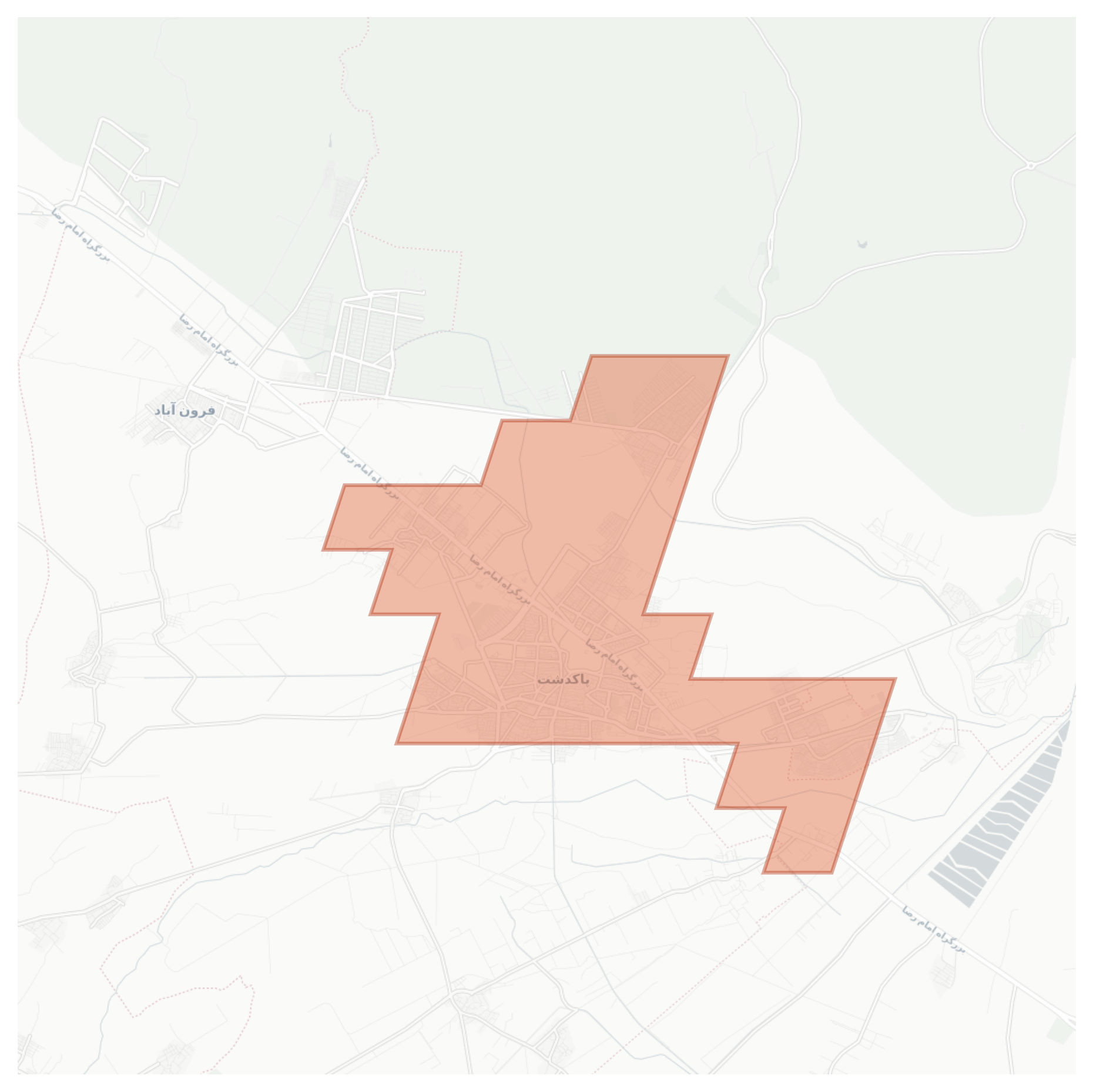 Pakdasht geographic map