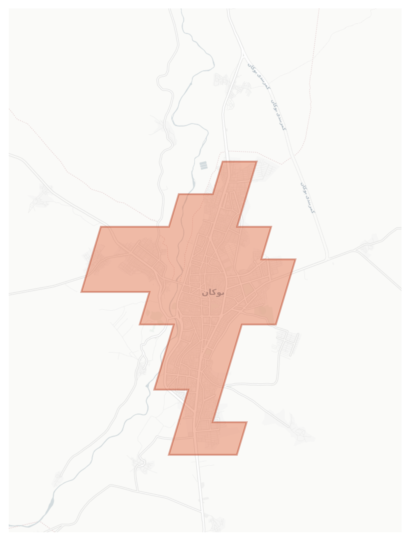 Bukan geographic map
