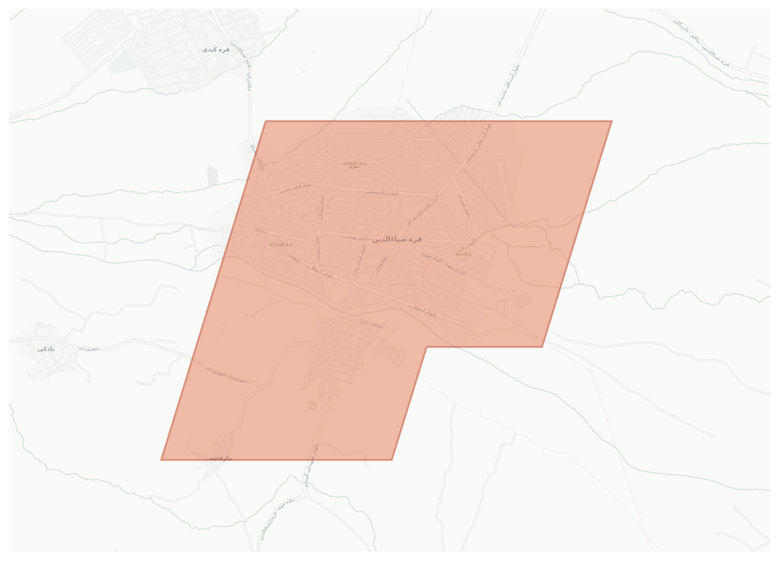 Qaraziadin geographic map