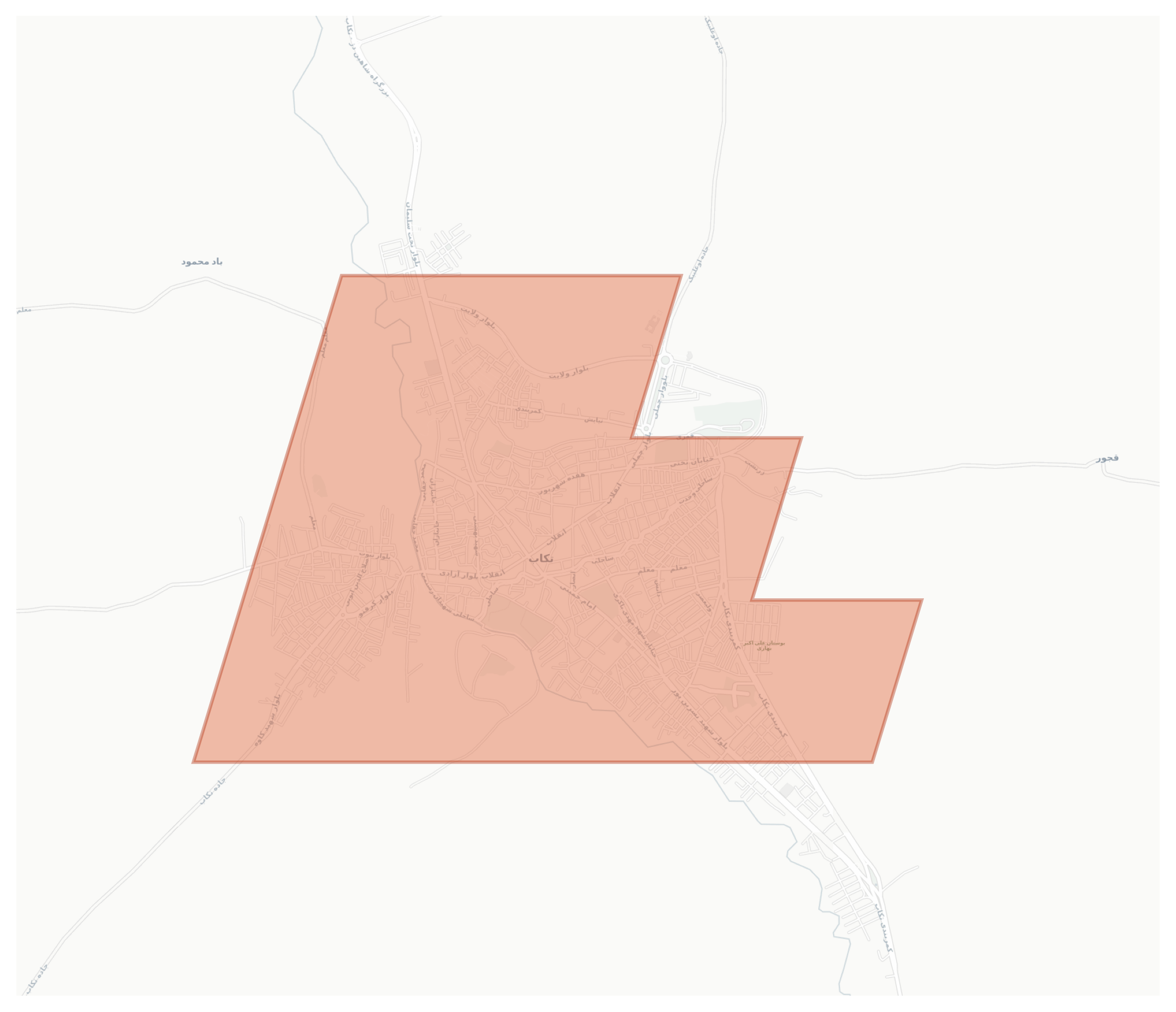 Tikab geographic map