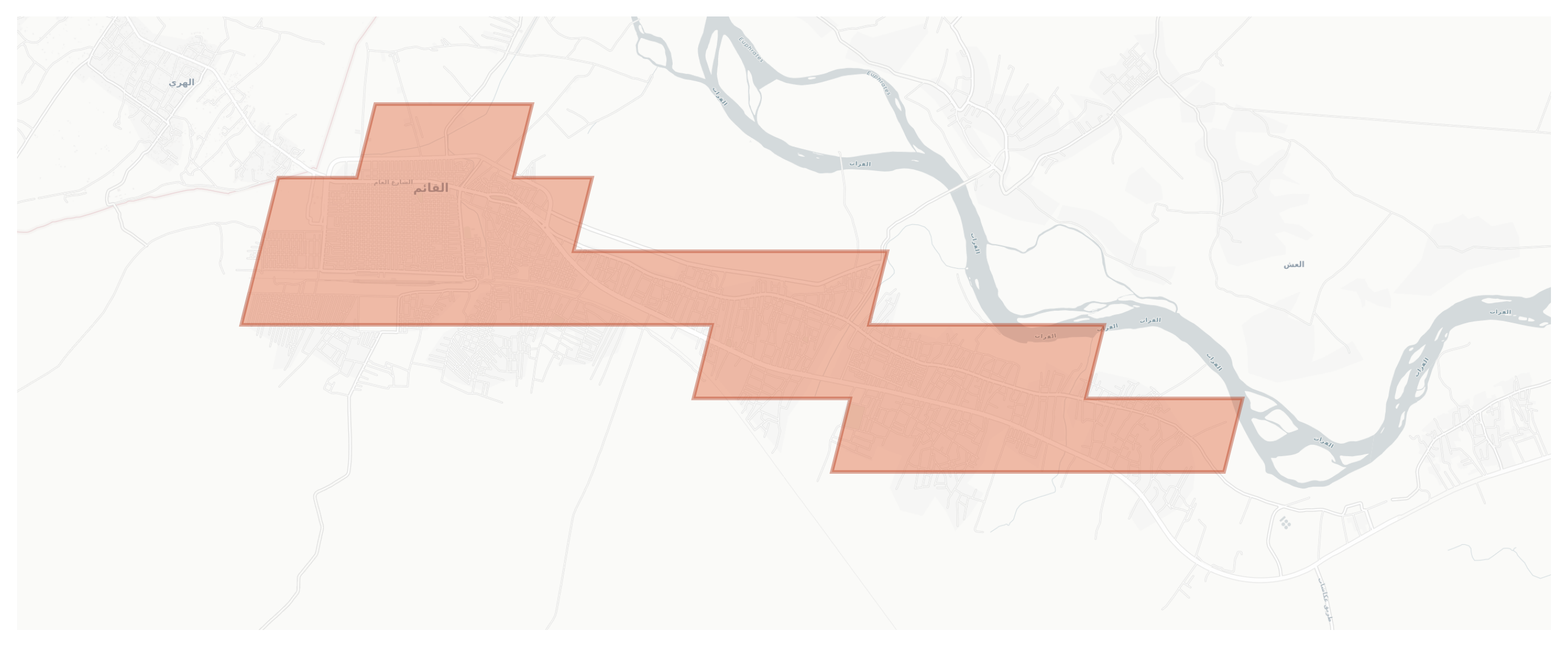 Al-Qa'im geographic map