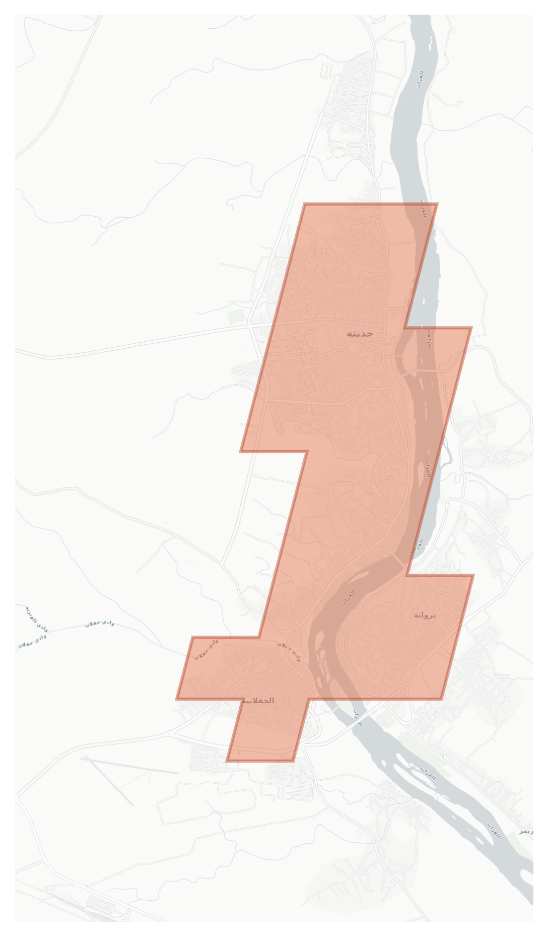 Haditha geographic map