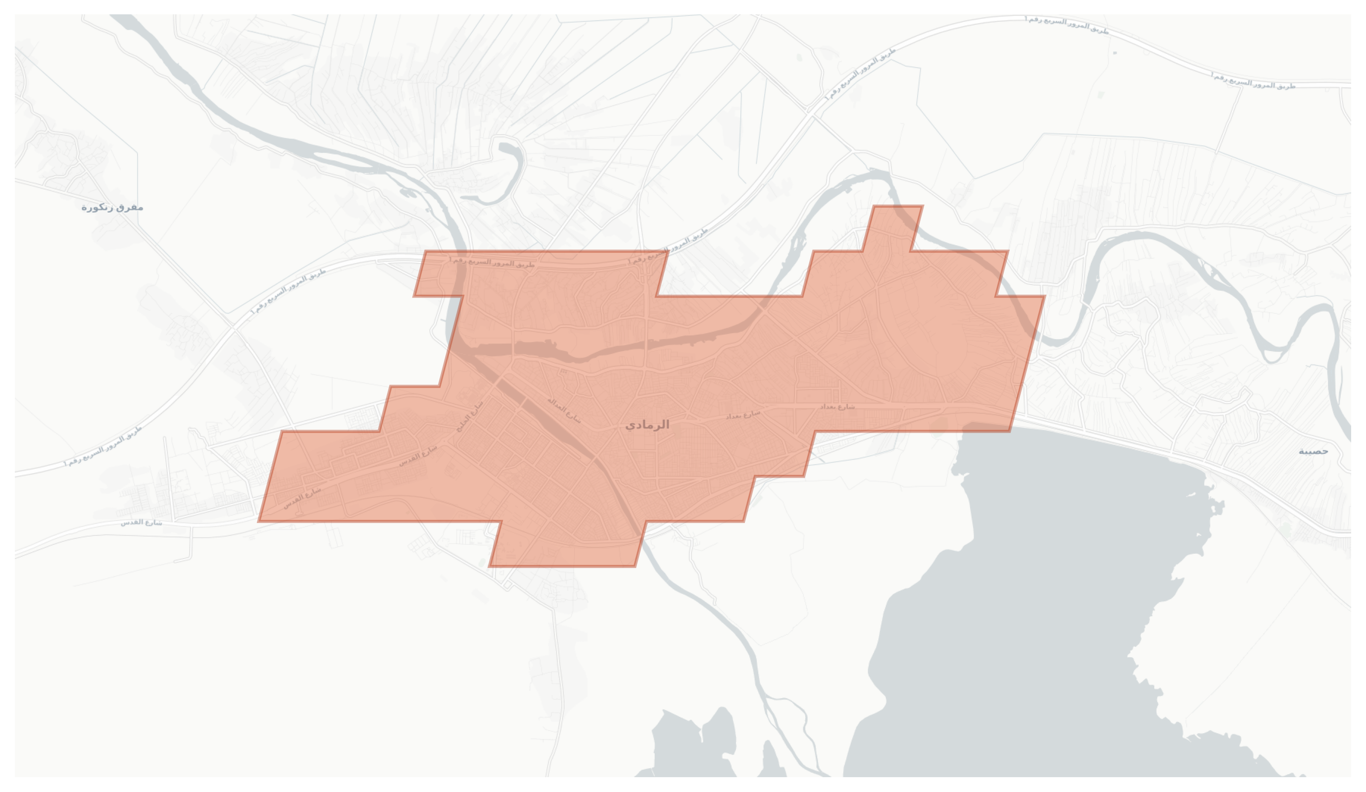 Ramadi geographic map