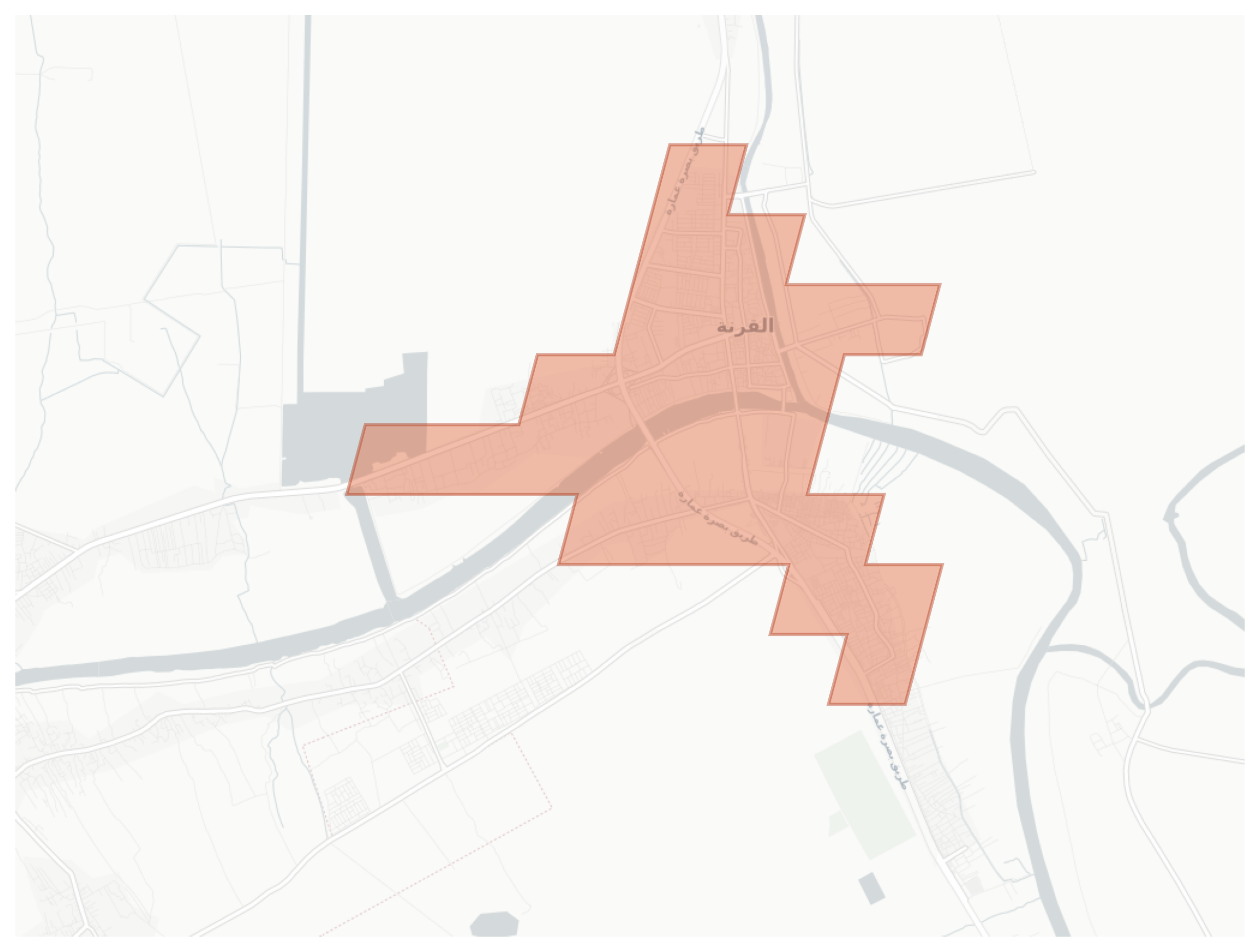 Al Qurna geographic map
