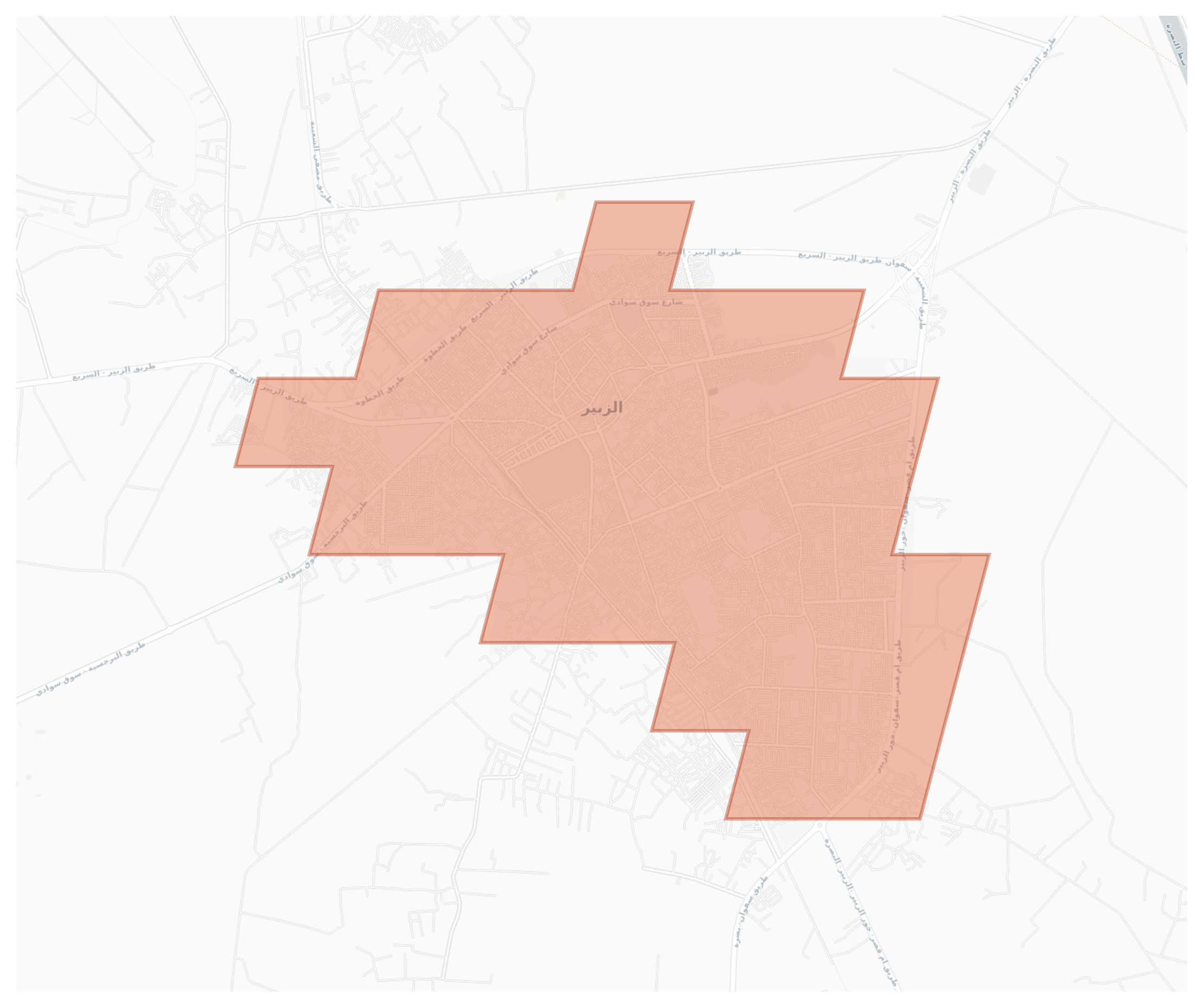 Az Zubayr geographic map
