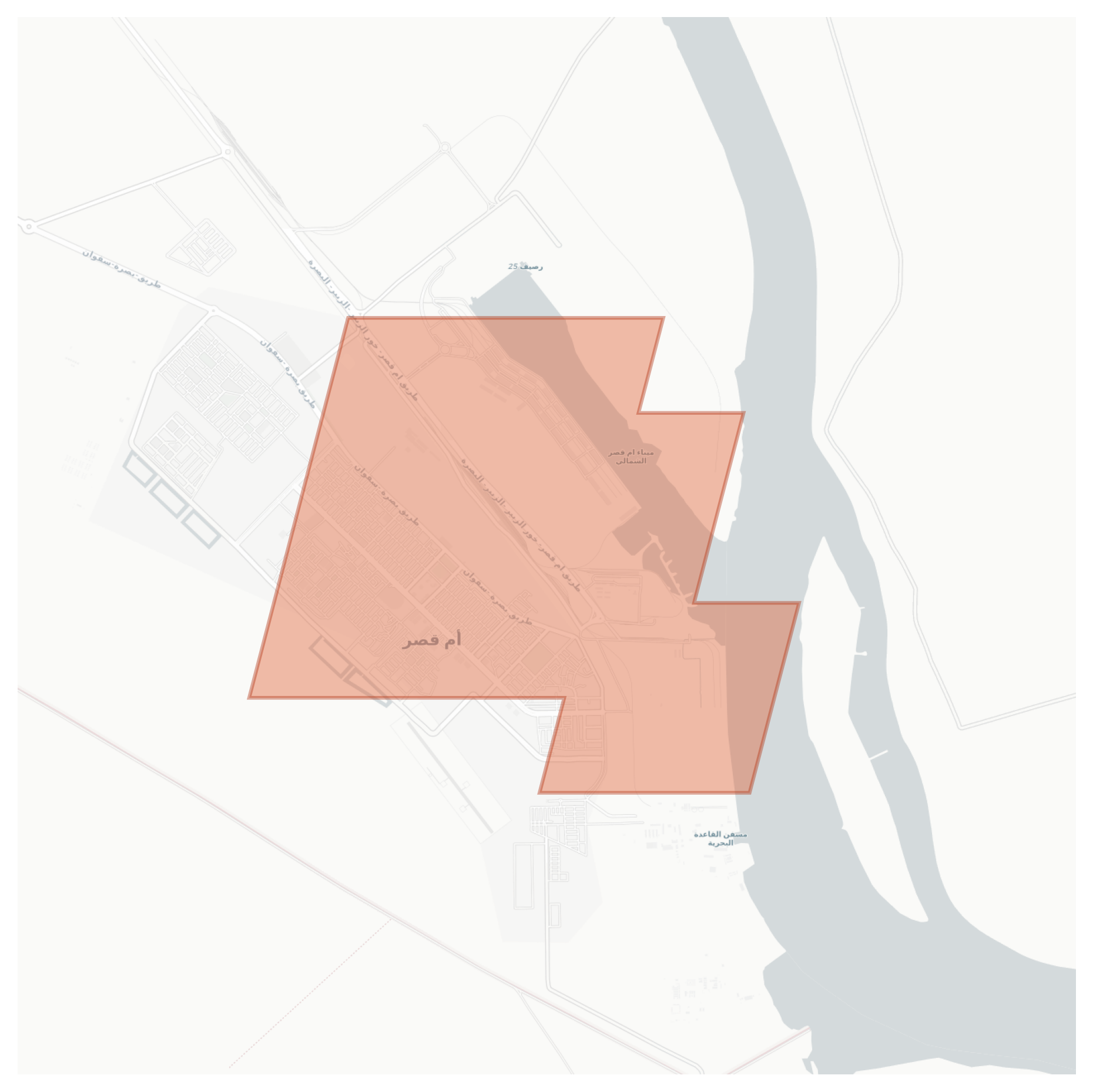 Umm Qasr geographic map