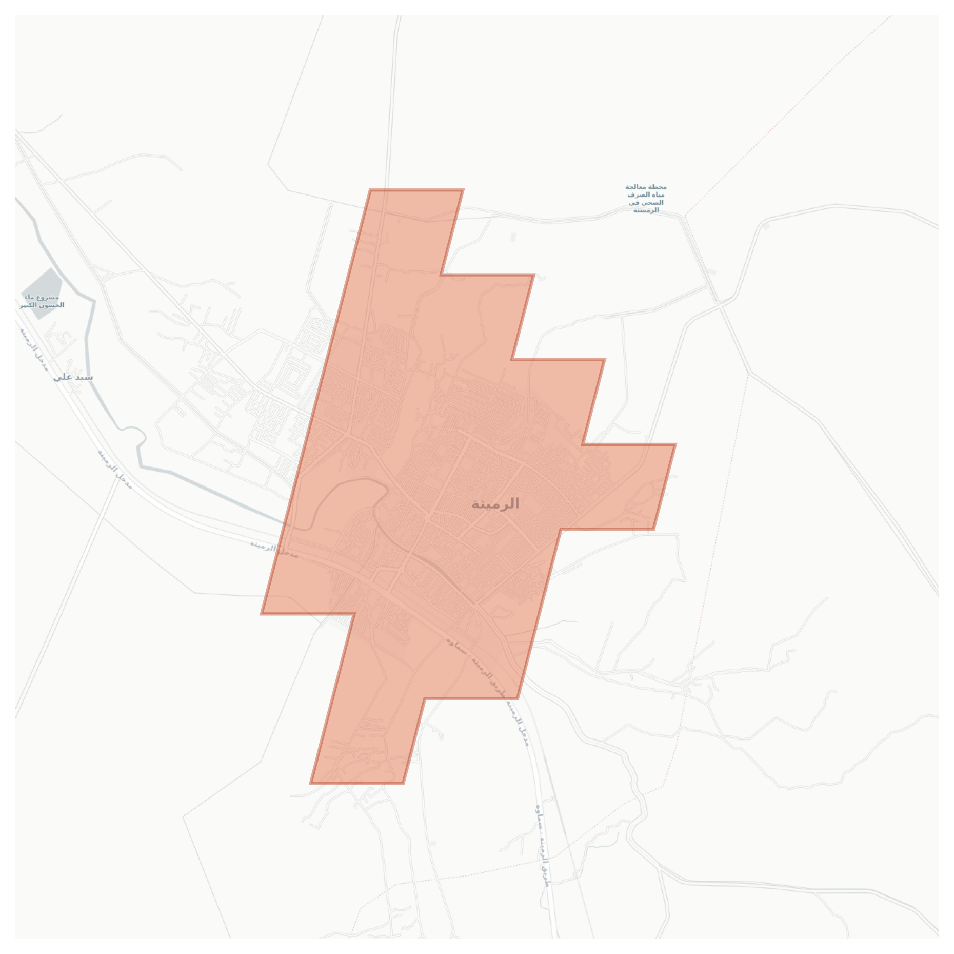 Al-Rumaitha geographic map