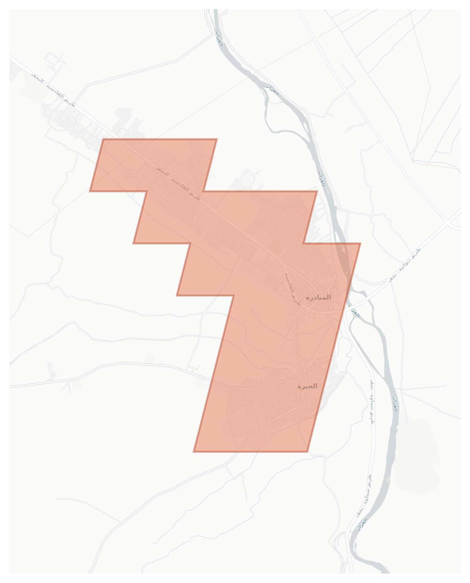 Al-Hirah geographic map