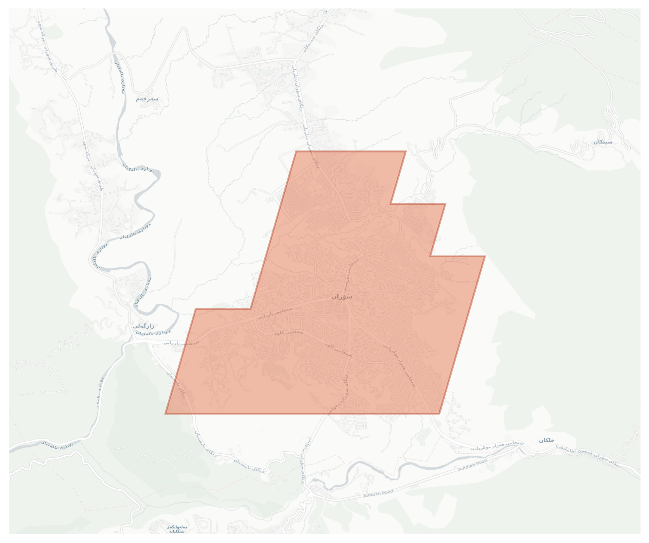 Soran geographic map