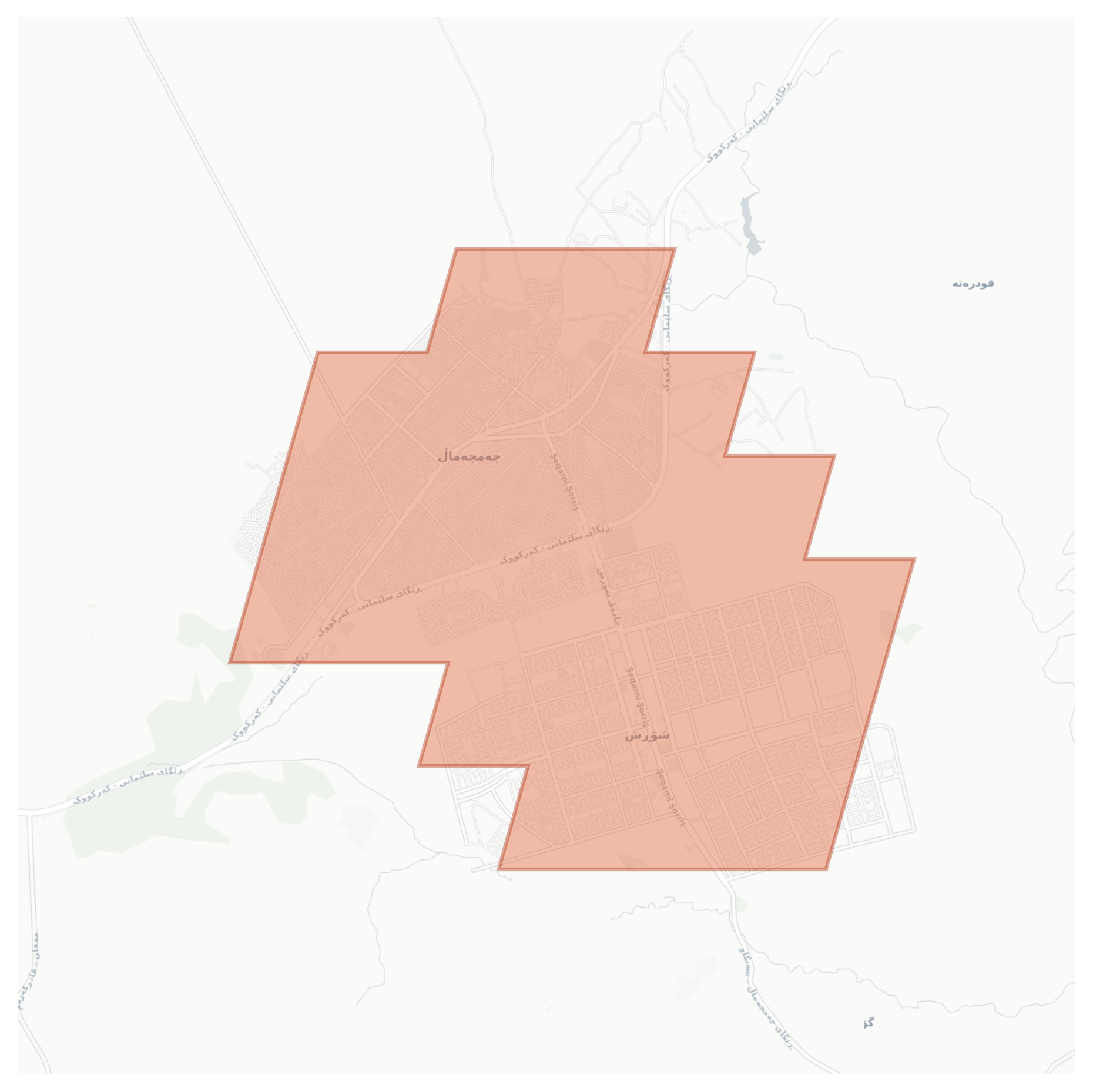 Shorsh geographic map