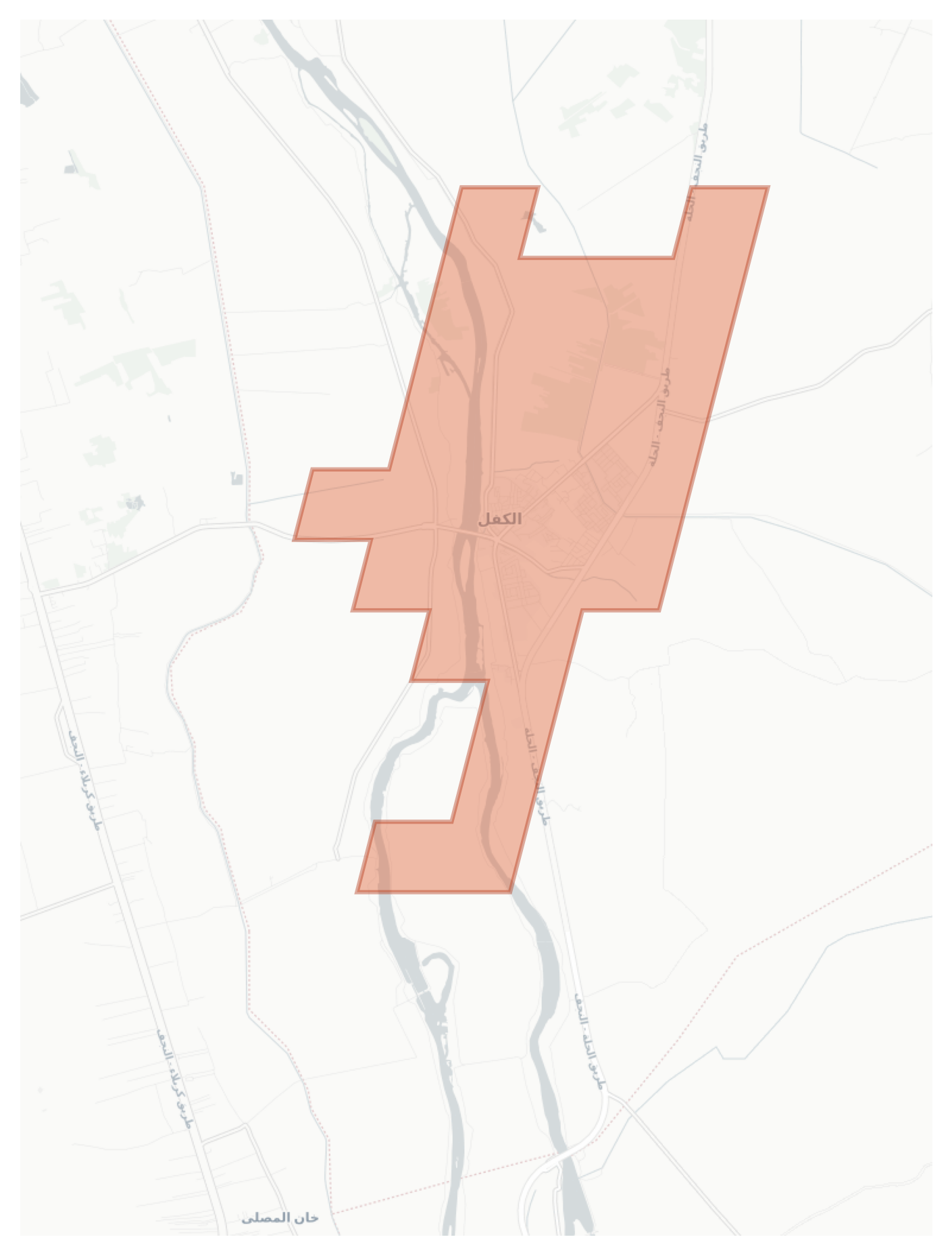 Al Kifl geographic map
