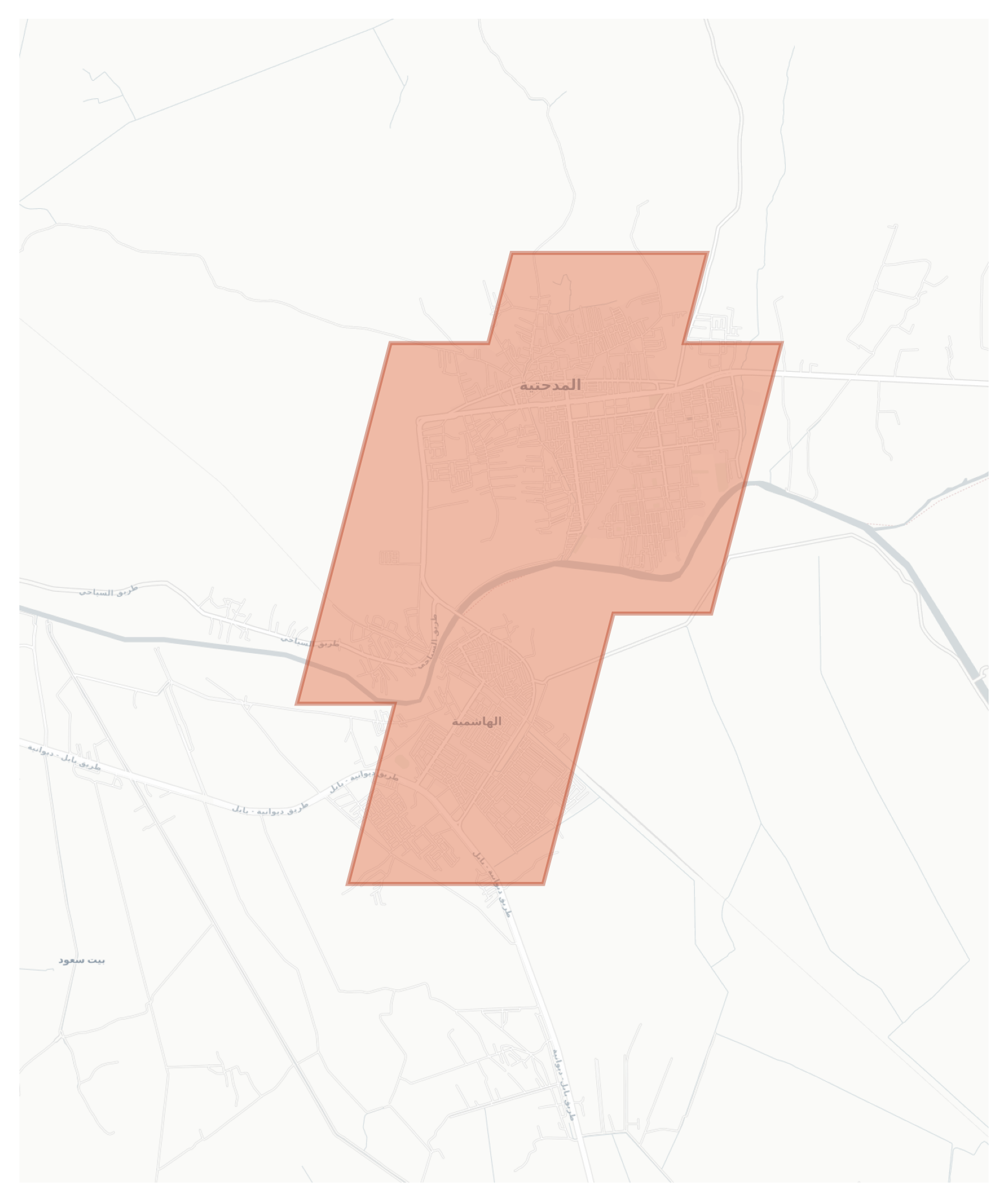 Al Midhatiya geographic map