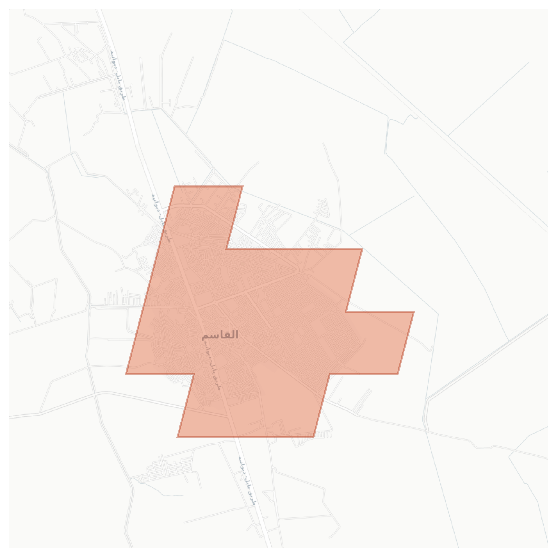 Al Qasim geographic map