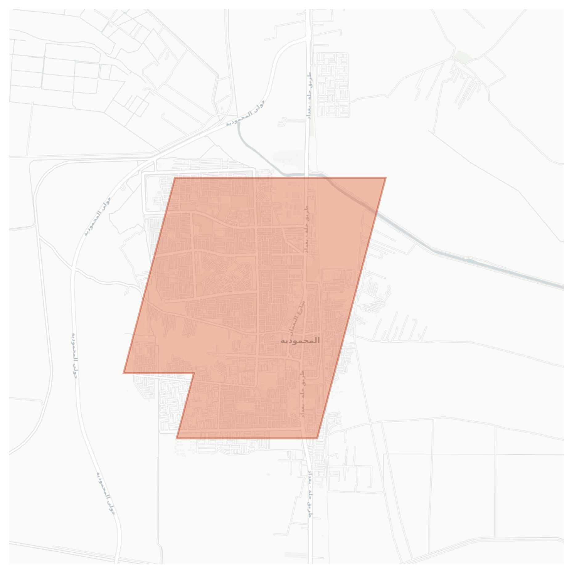 Mahmoudiyah geographic map
