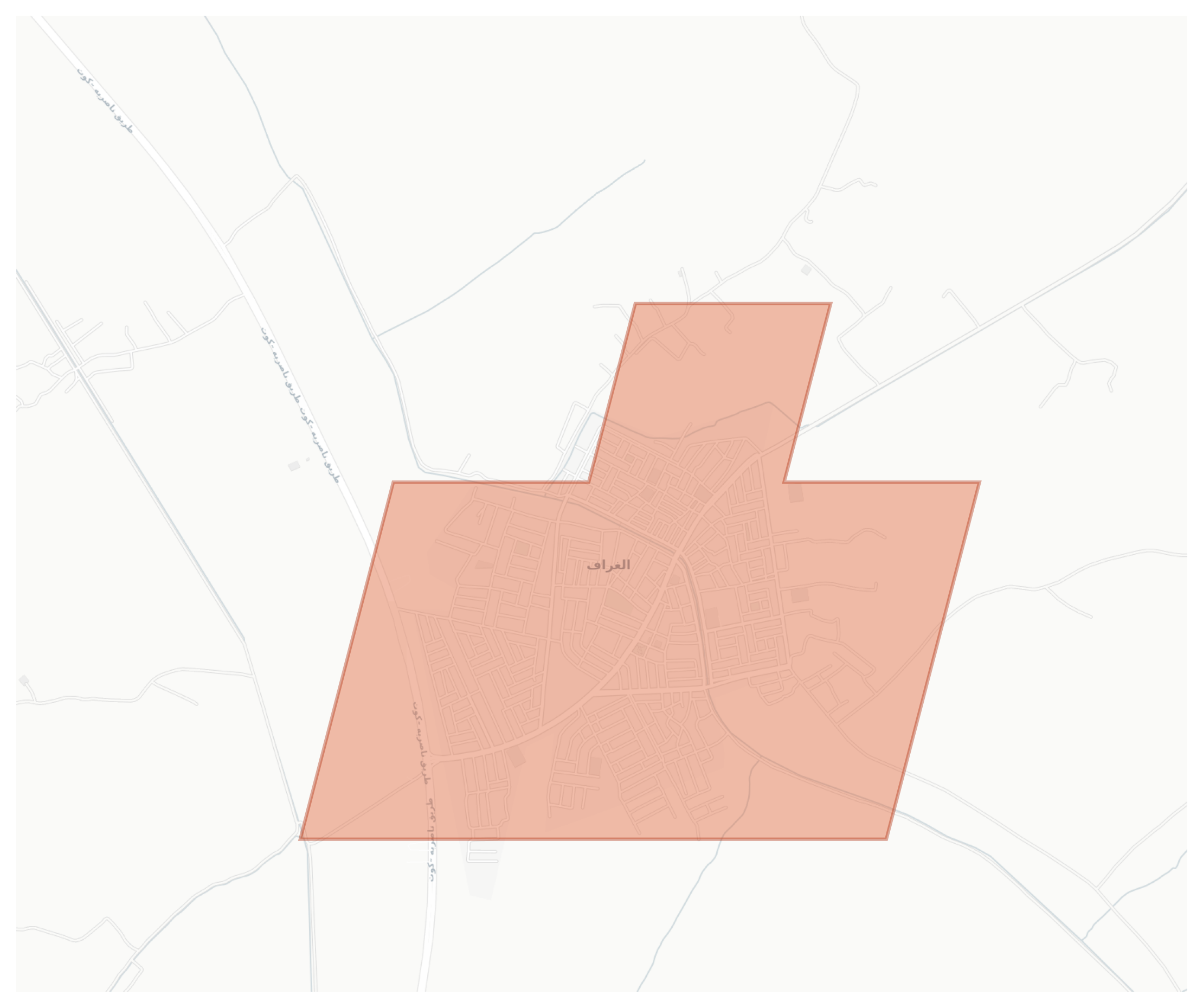 Al Gharraf geographic map