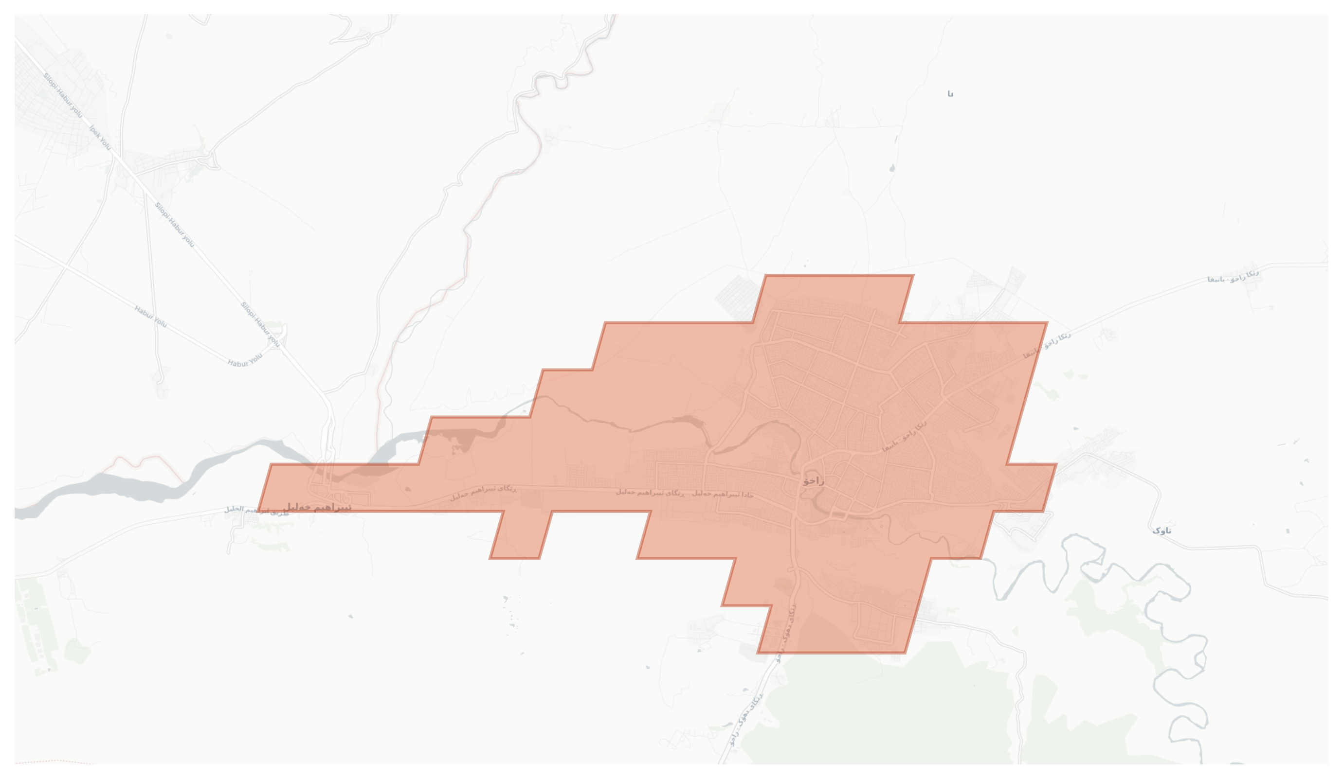 Zakho geographic map