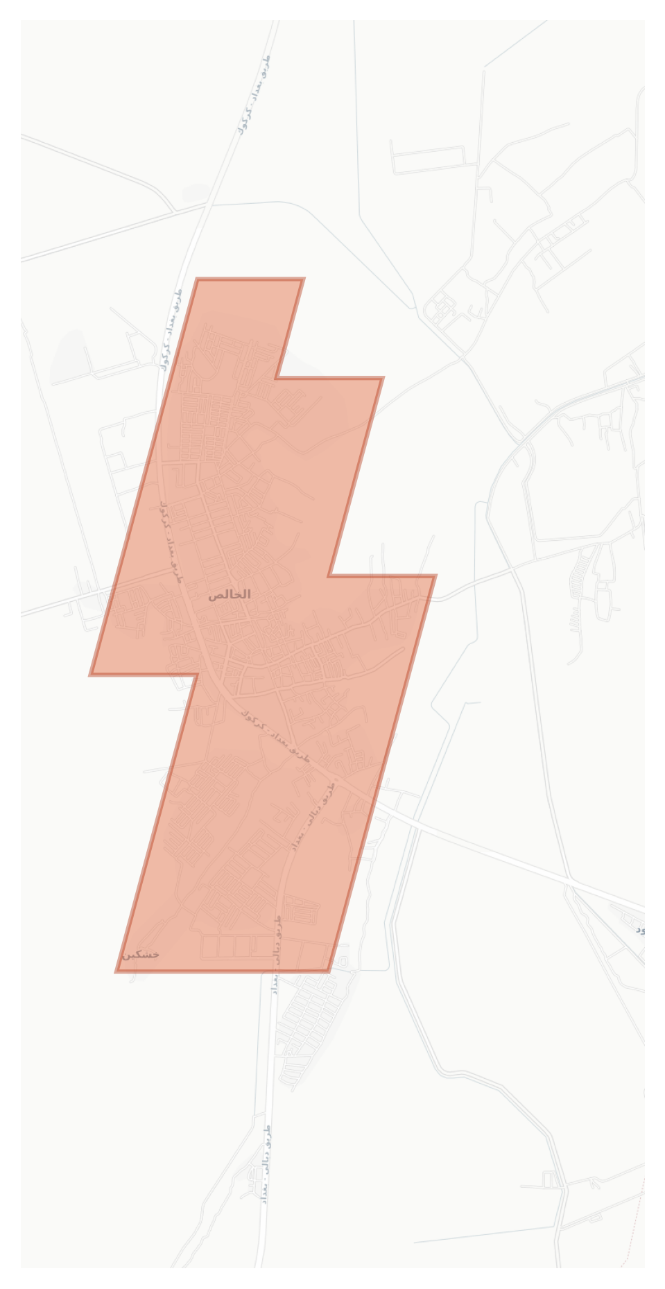 Al Khalis geographic map