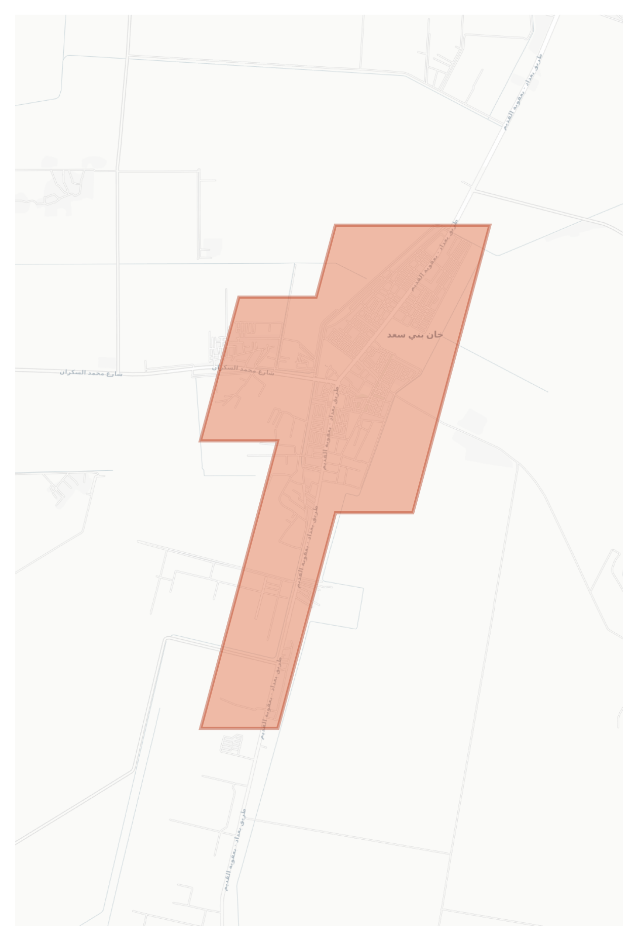 Bani Saad geographic map