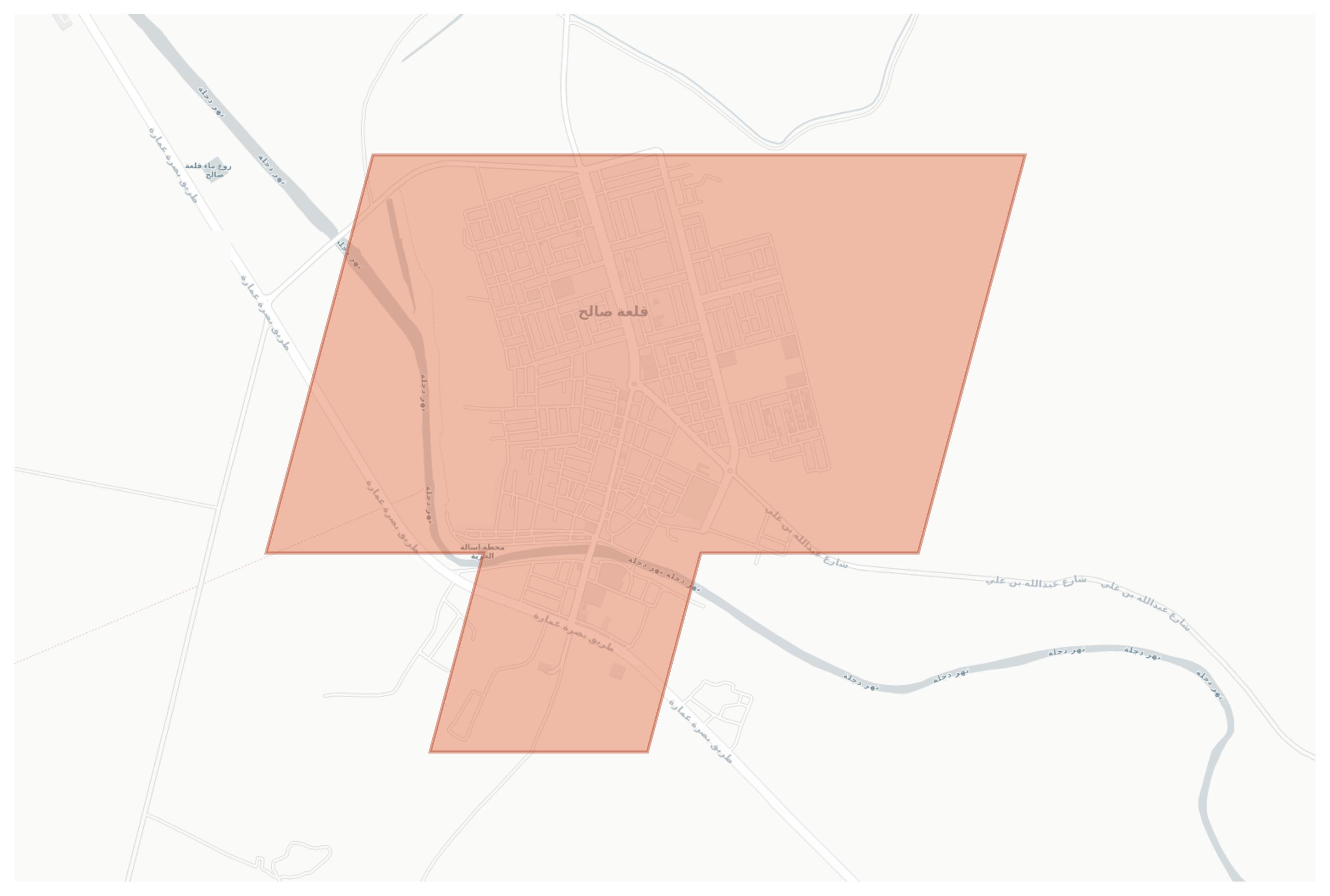 Qalat Saleh geographic map