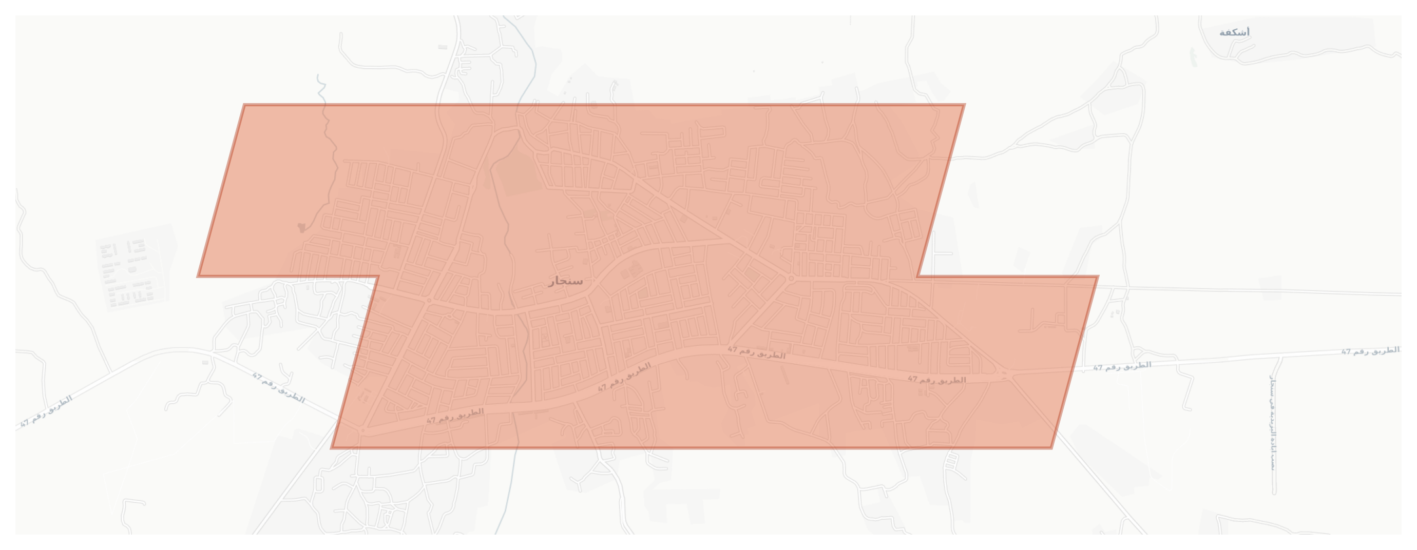 Sinjar geographic map