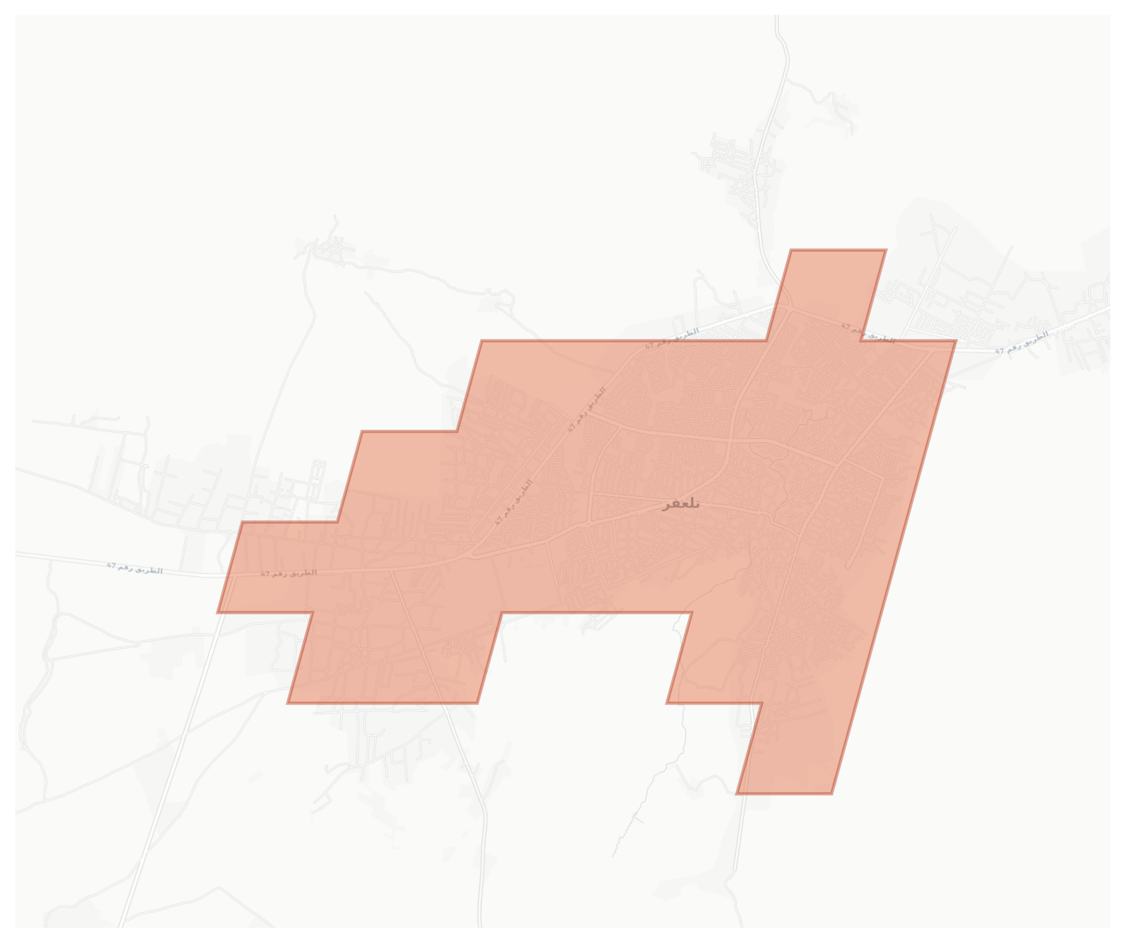 Tal Afar geographic map