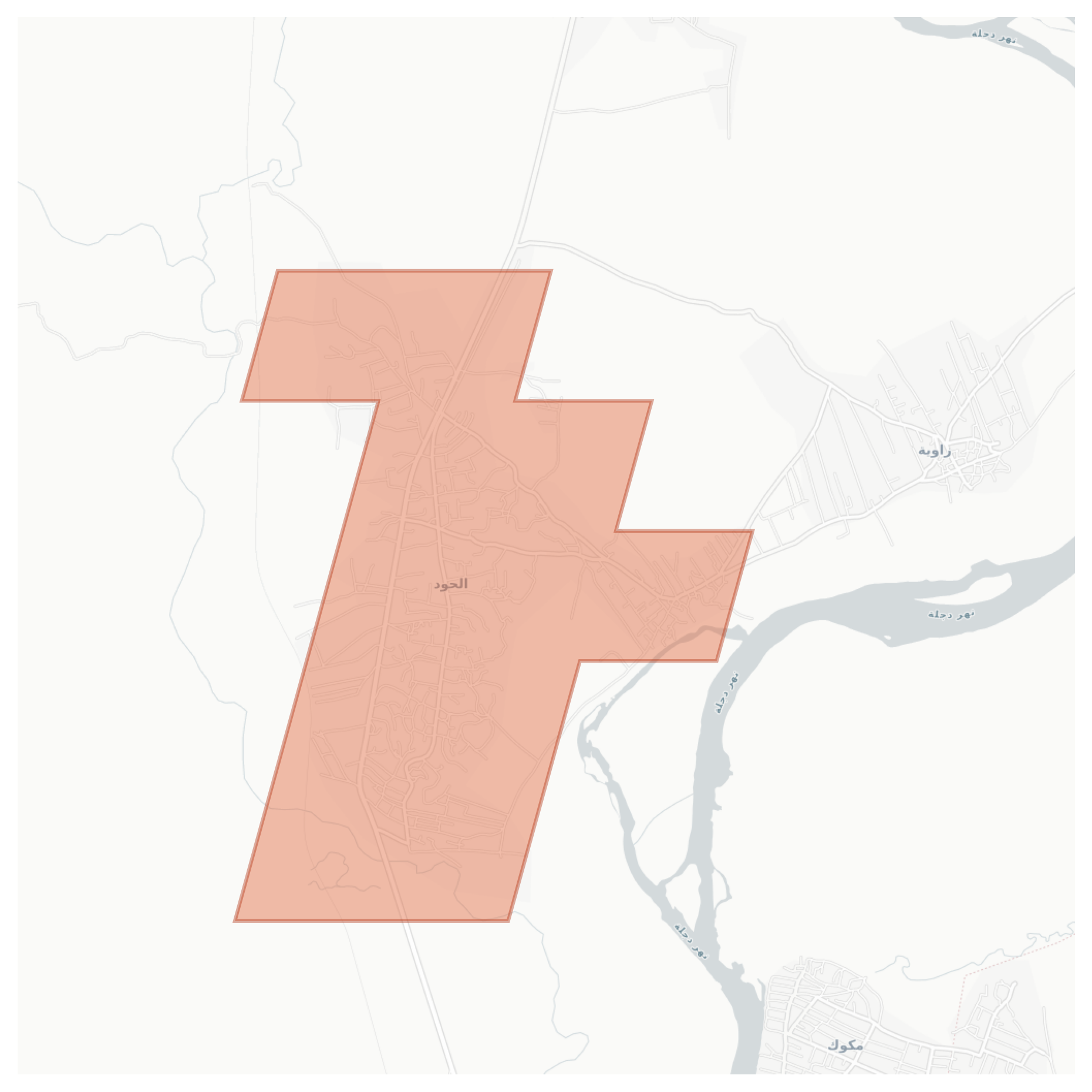 The underground border geographic map