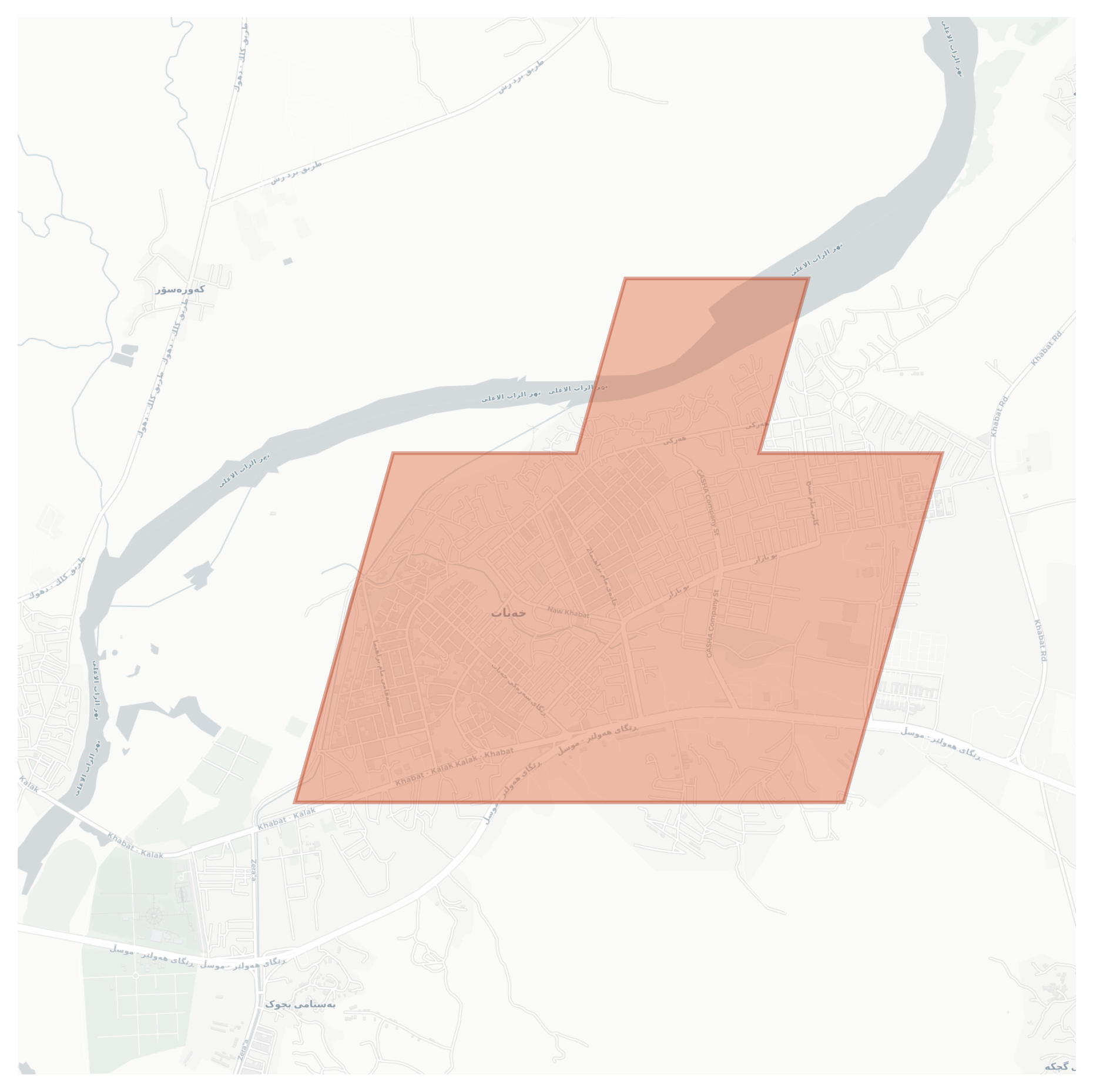 Xebat geographic map