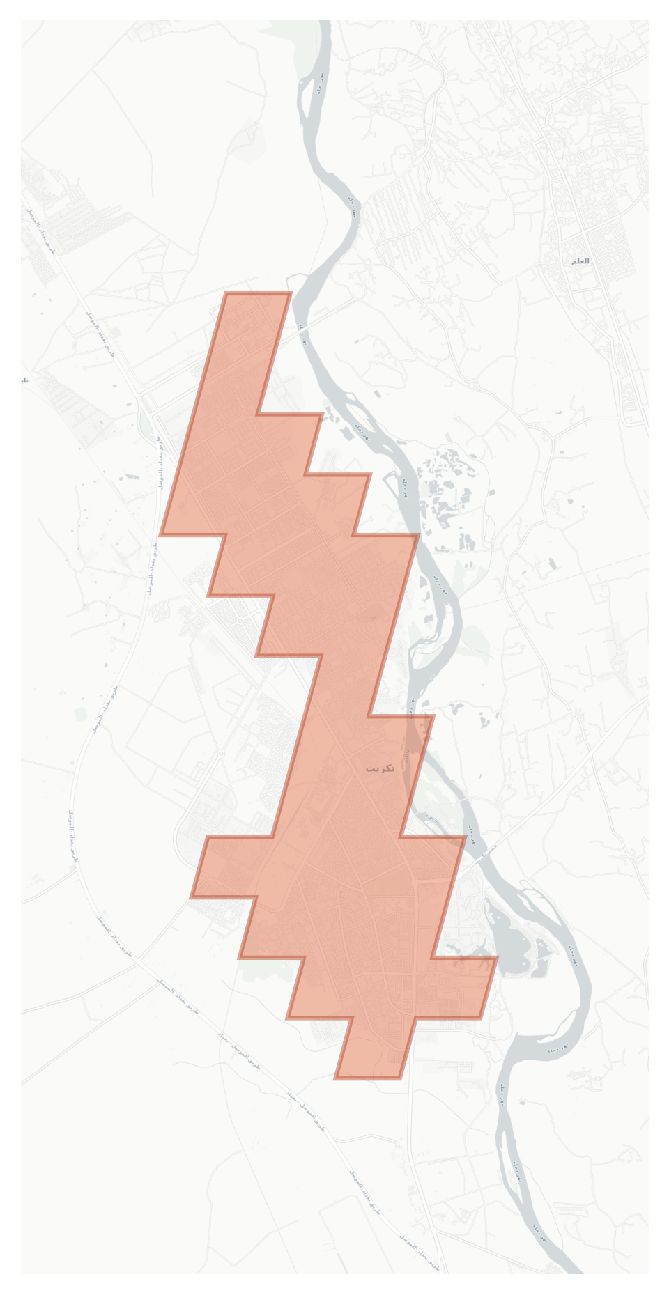 Tikrit geographic map