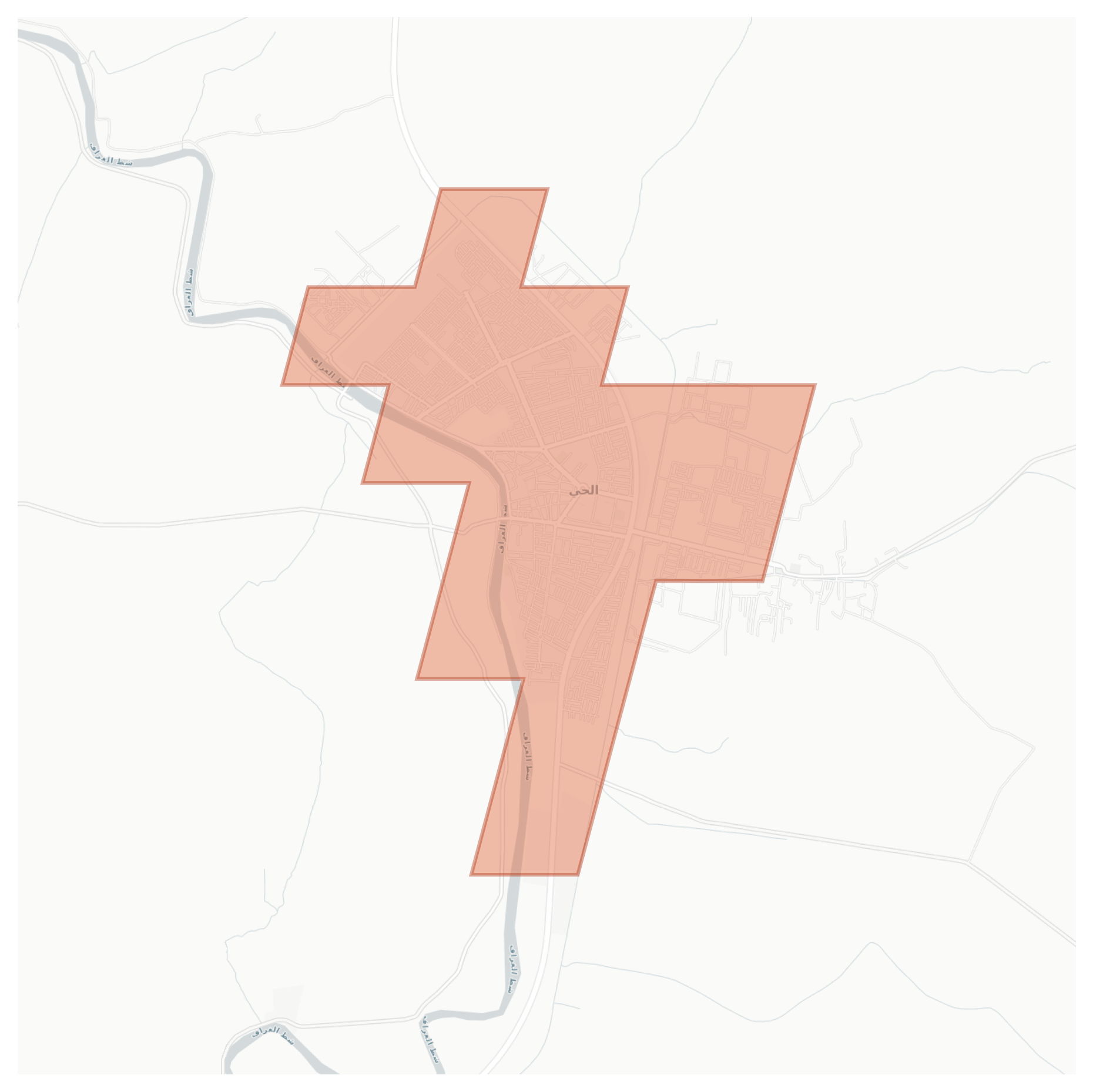 Al Hai geographic map