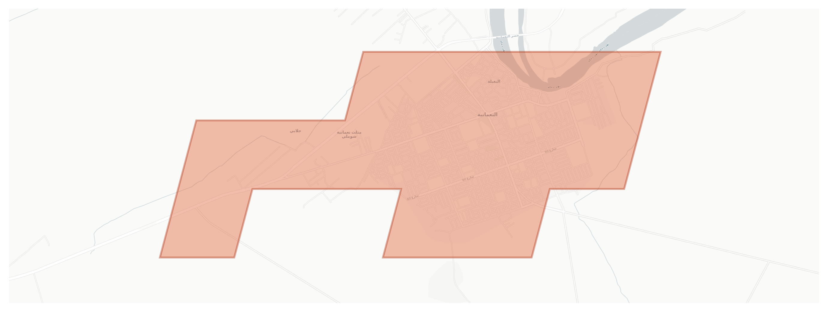An Numaniyah geographic map