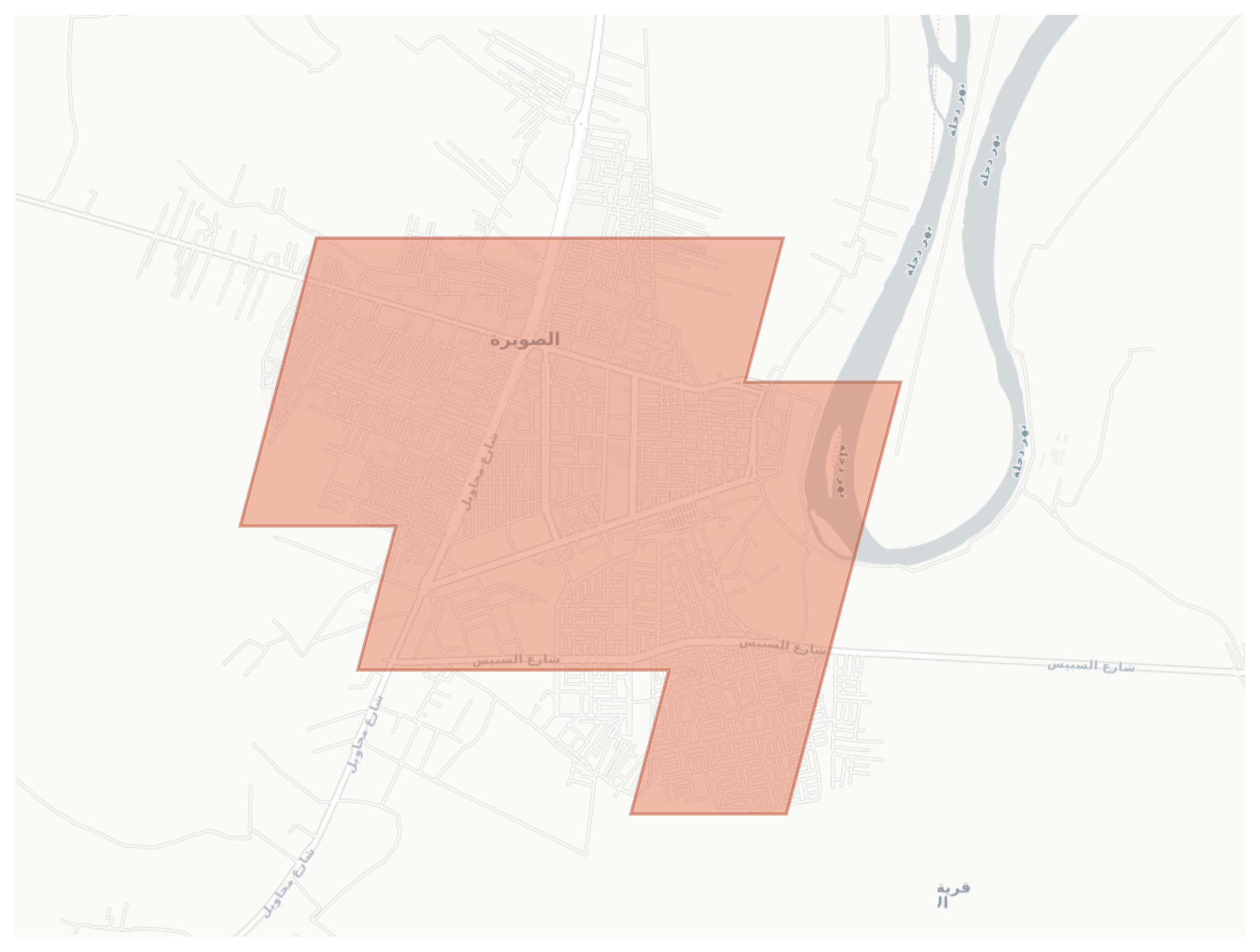 As Suwayrah geographic map