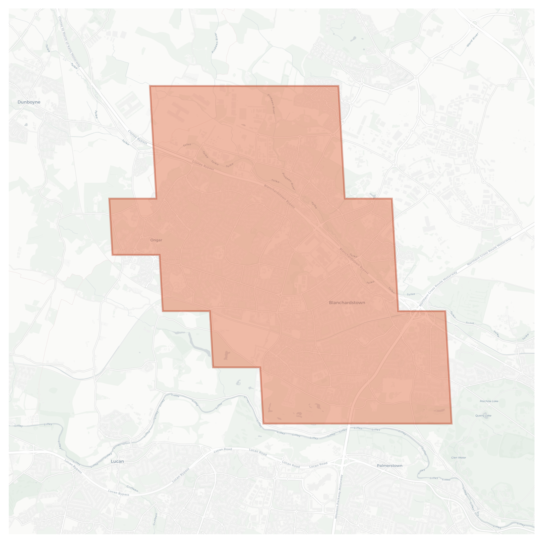 Blanchardstown geographic map