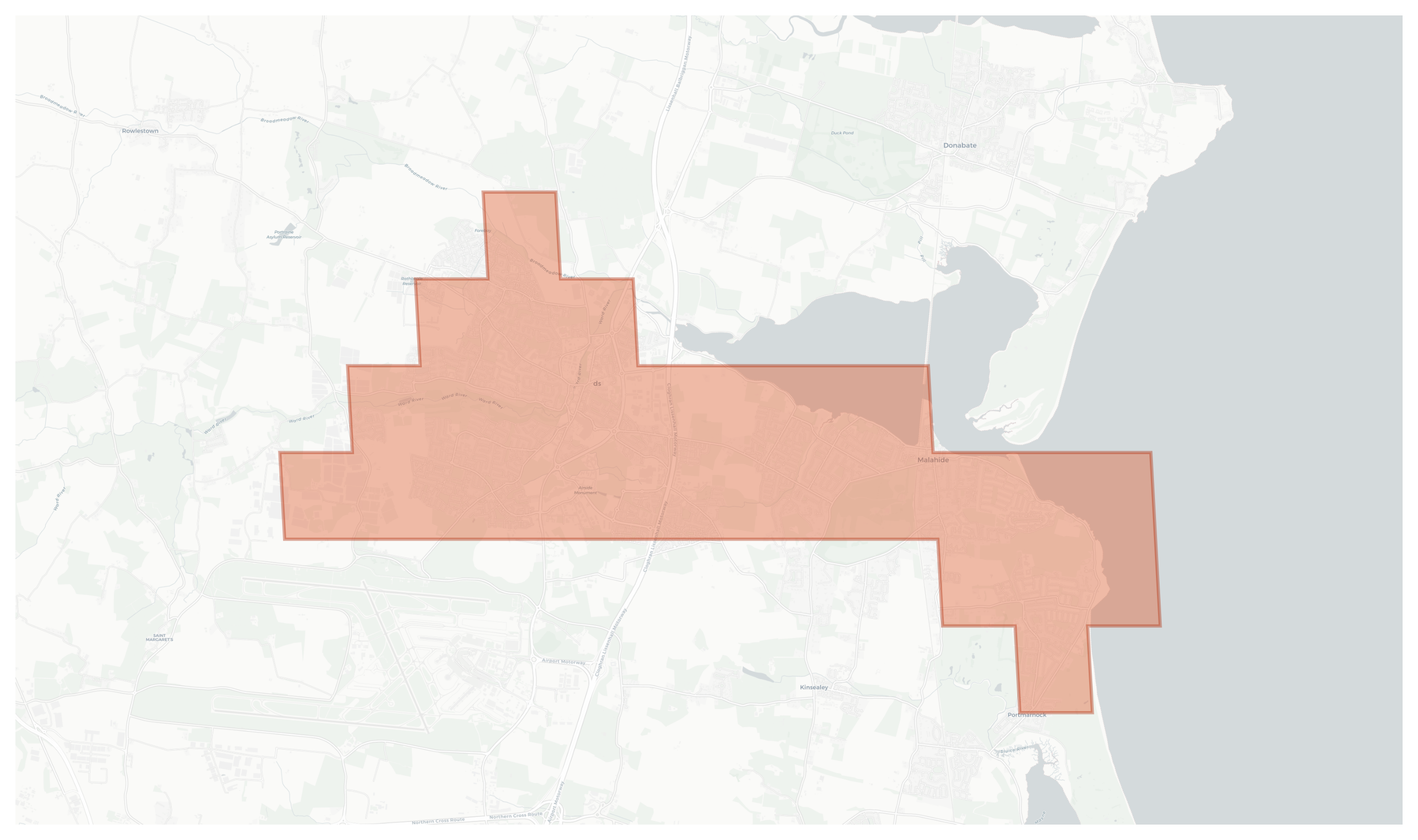 Swords geographic map