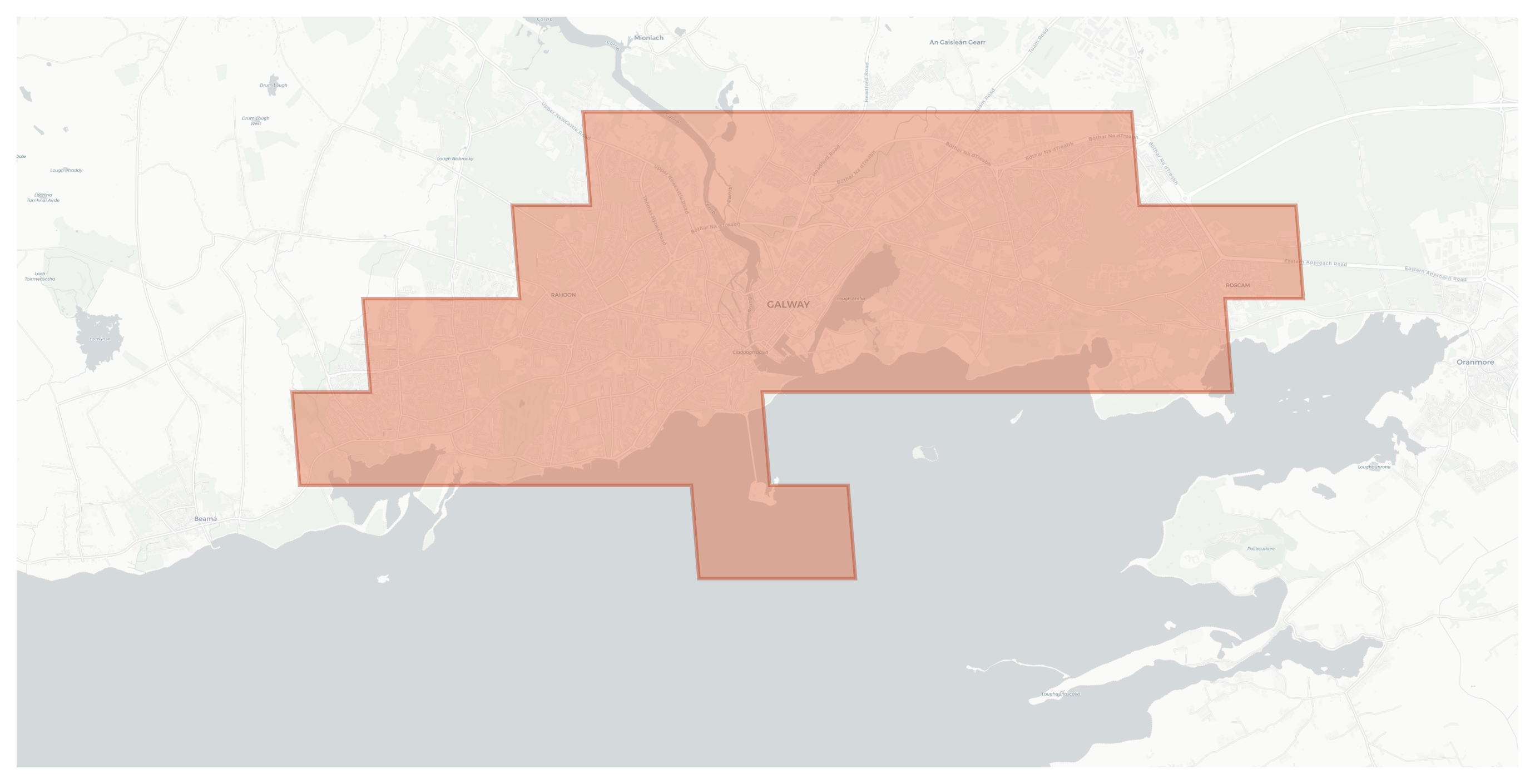 Galway geographic map