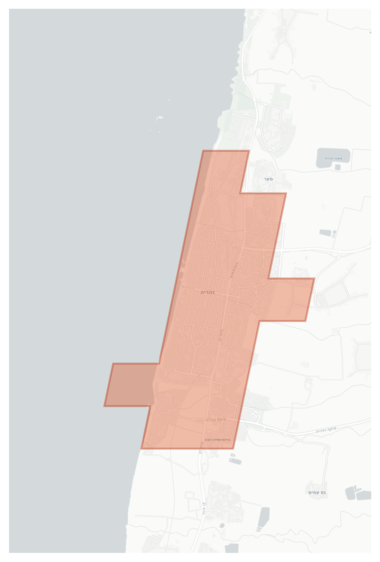 Nahariyya geographic map