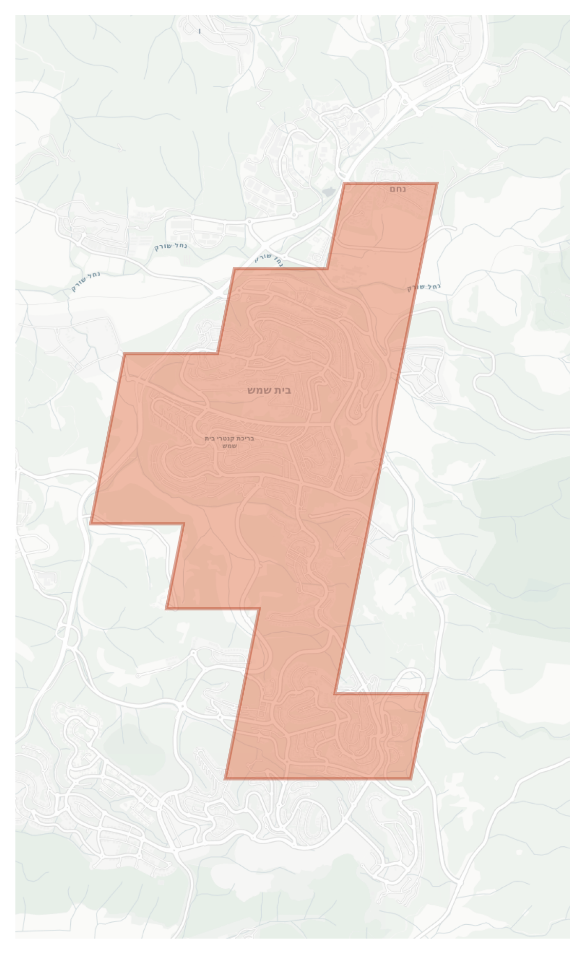 Beit Shemesh geographic map