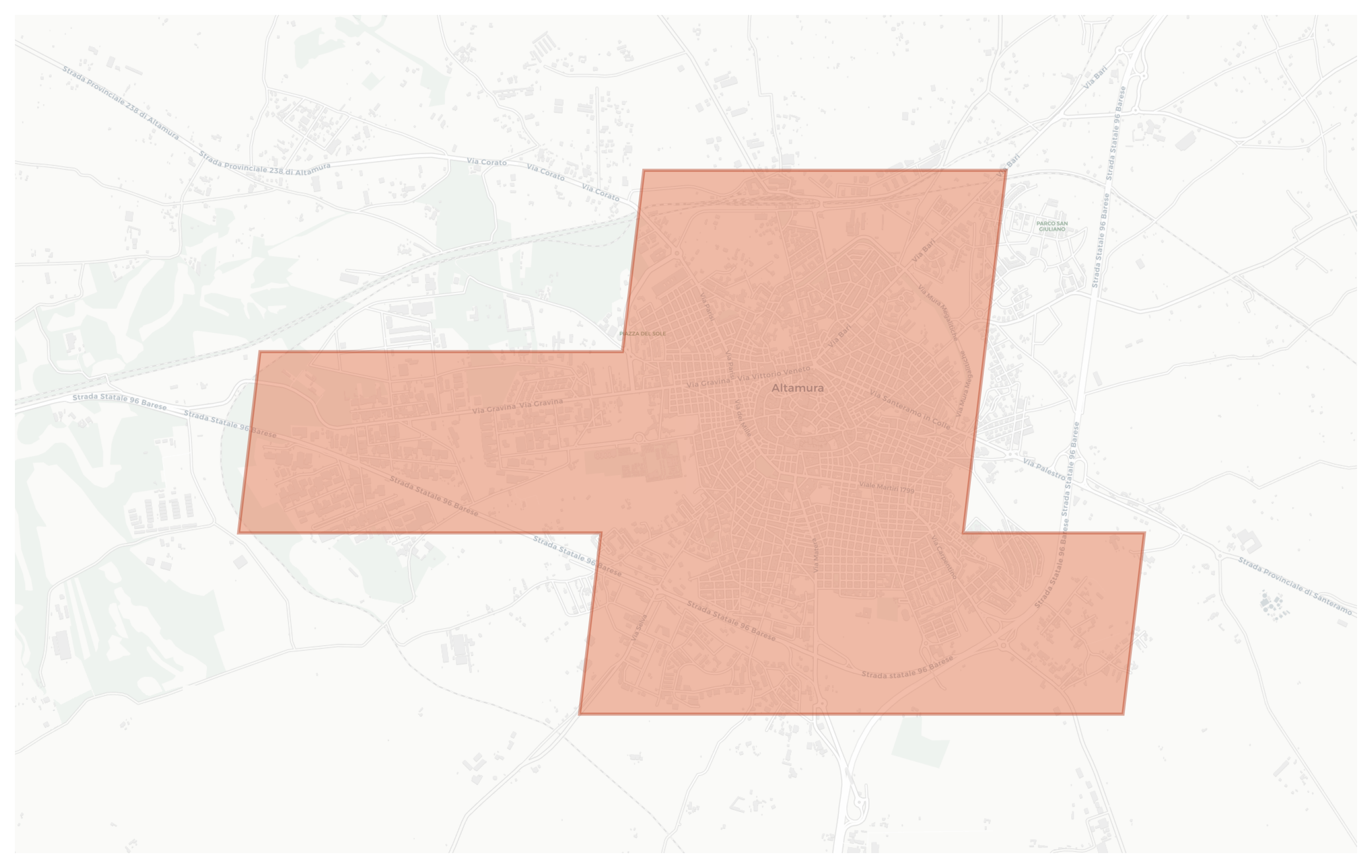 Altamura geographic map