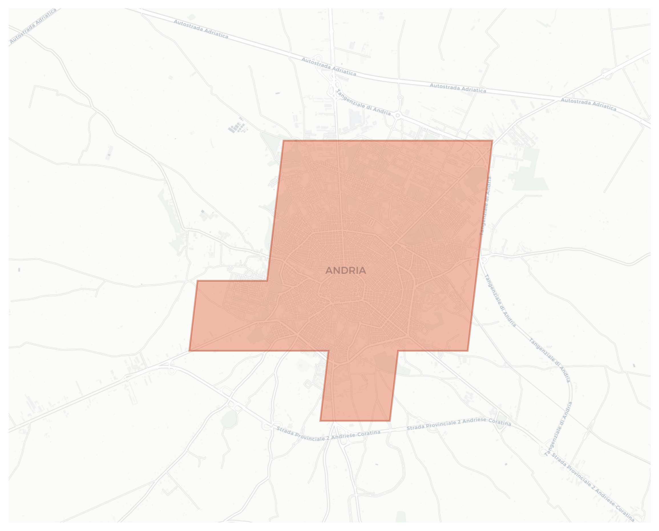 Andria geographic map