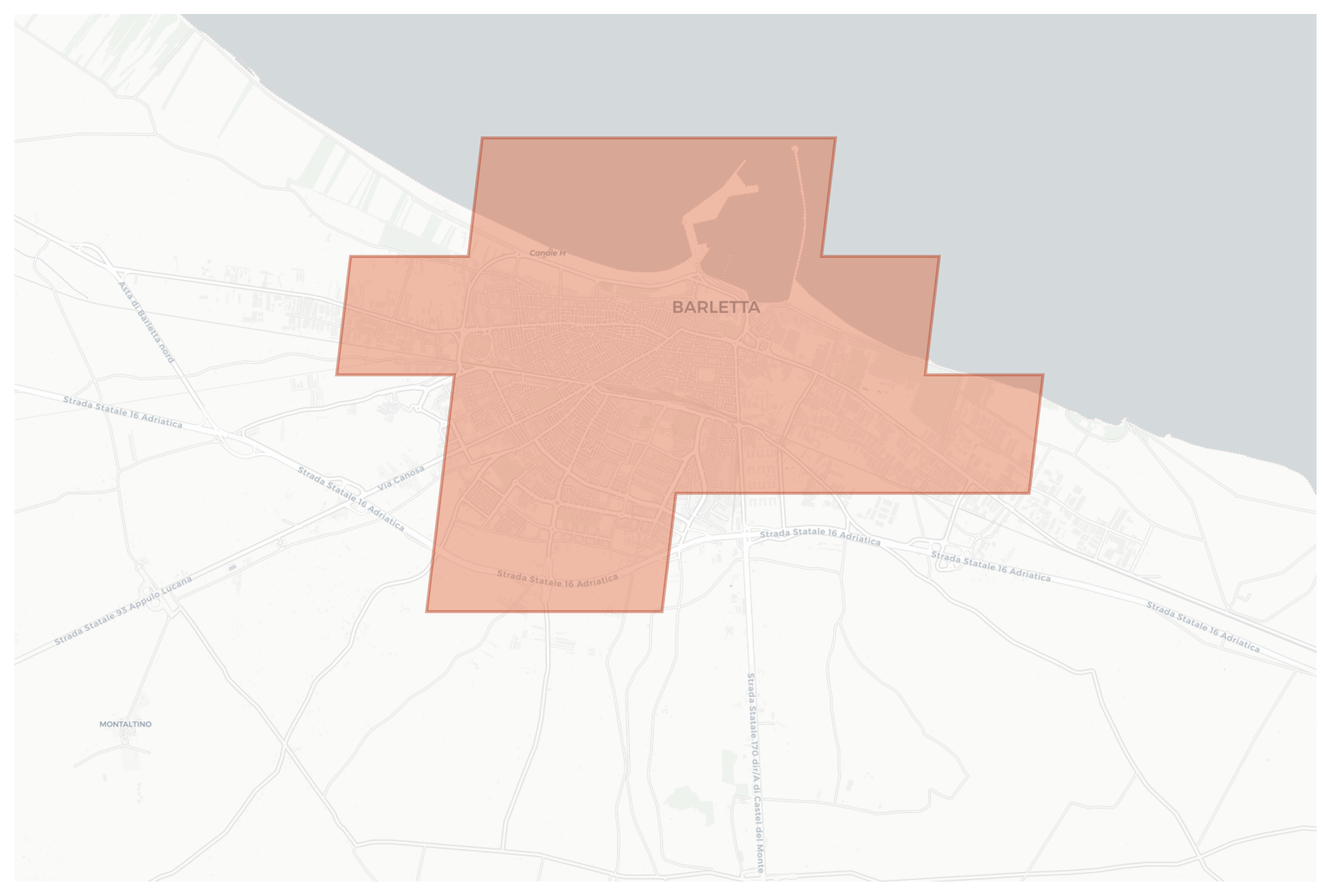 Barletta geographic map