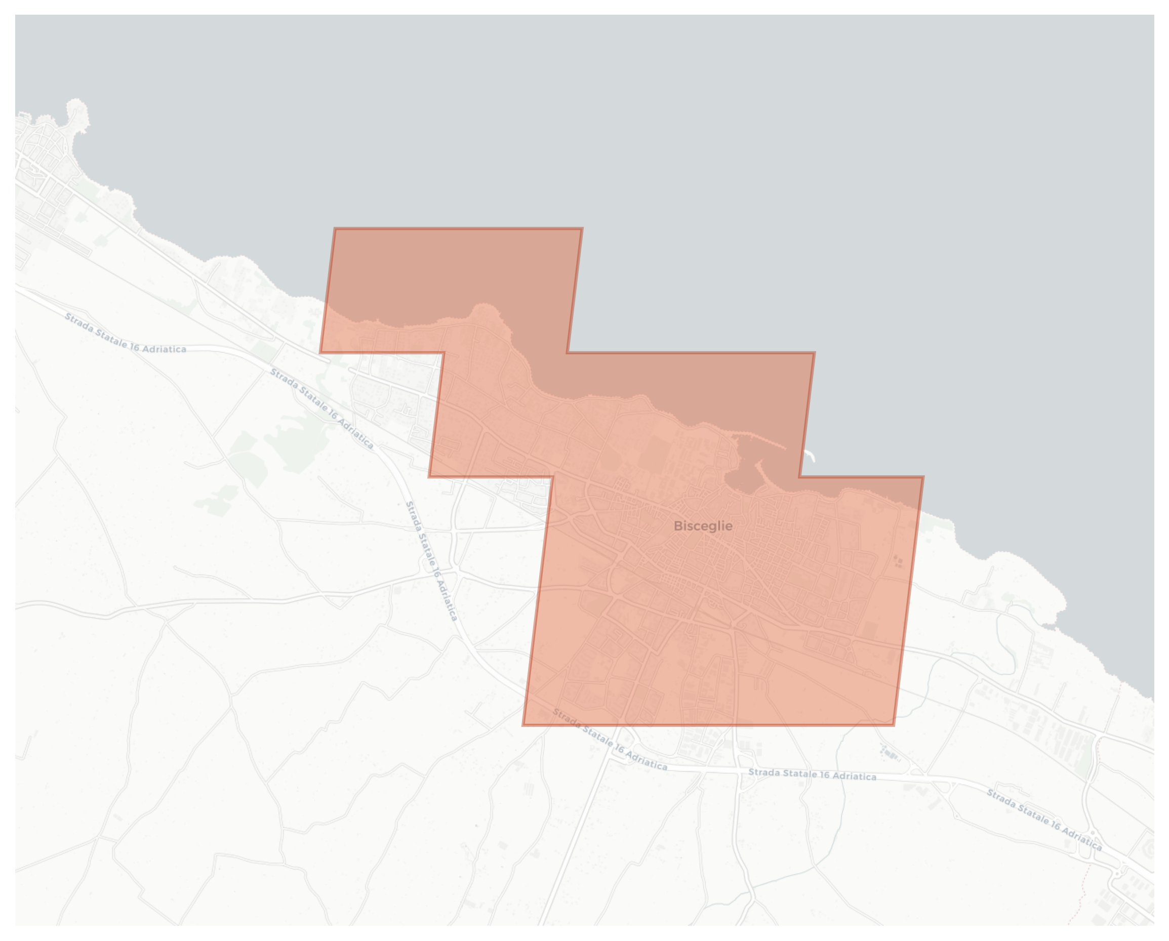 Bisceglie geographic map