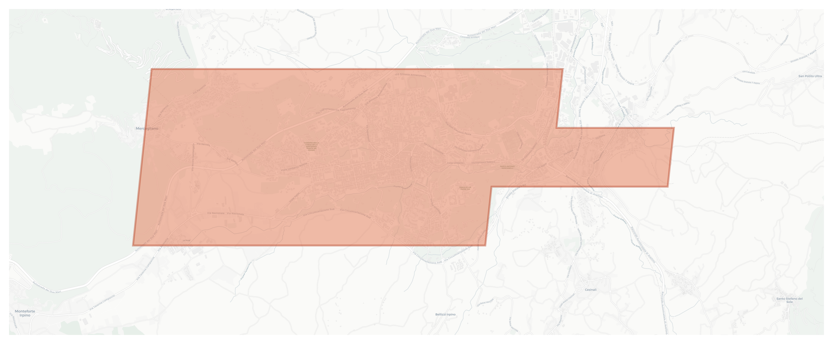 Avellino geographic map