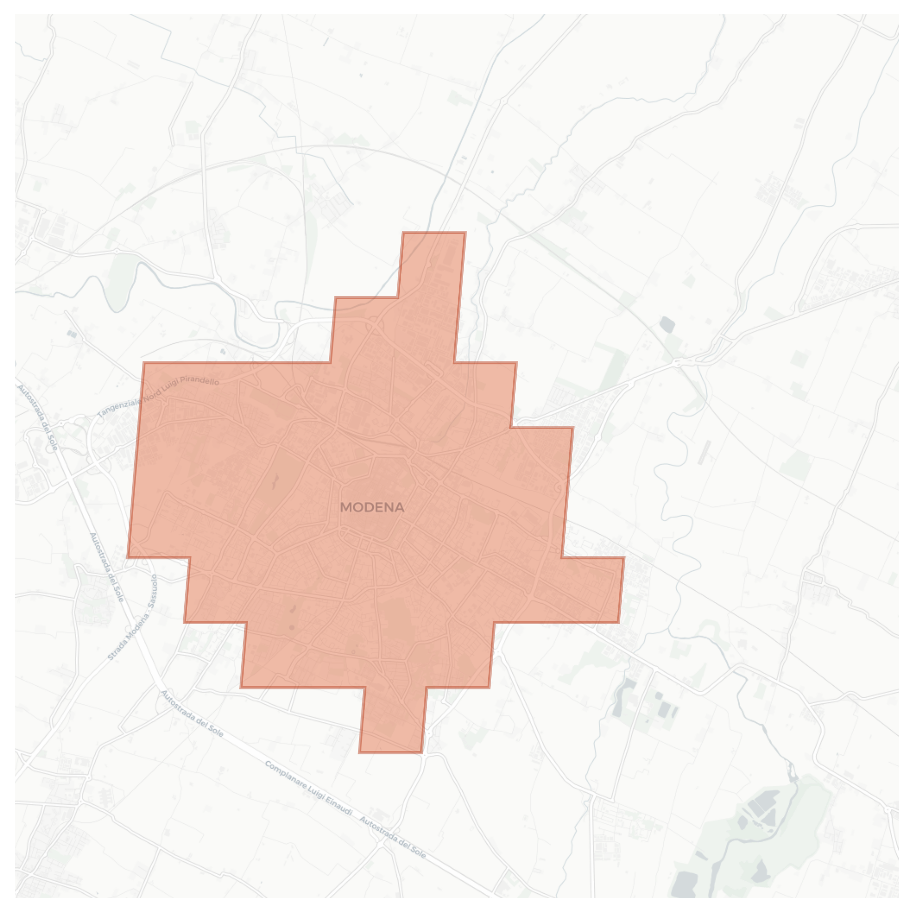 Modena geographic map