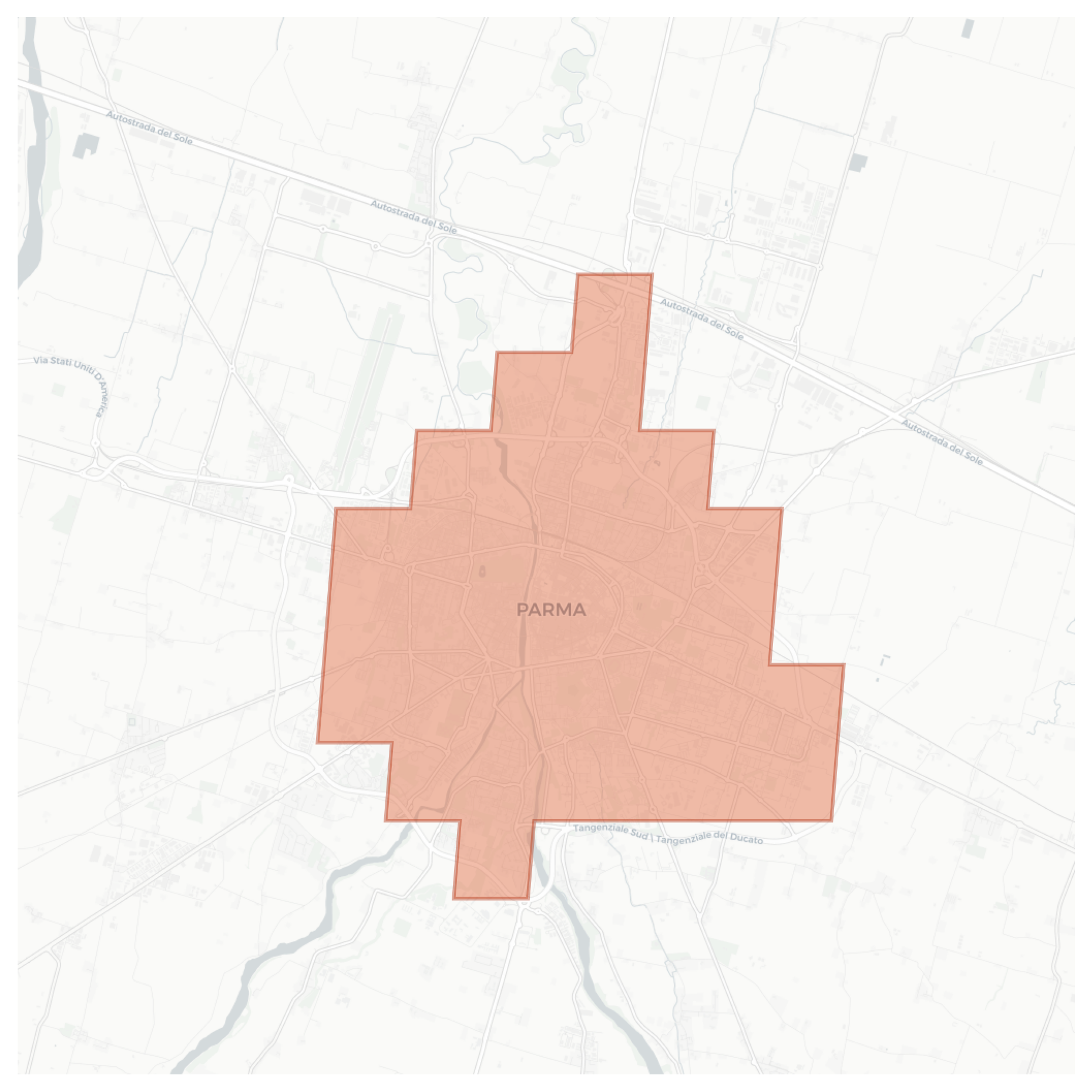 Parma geographic map