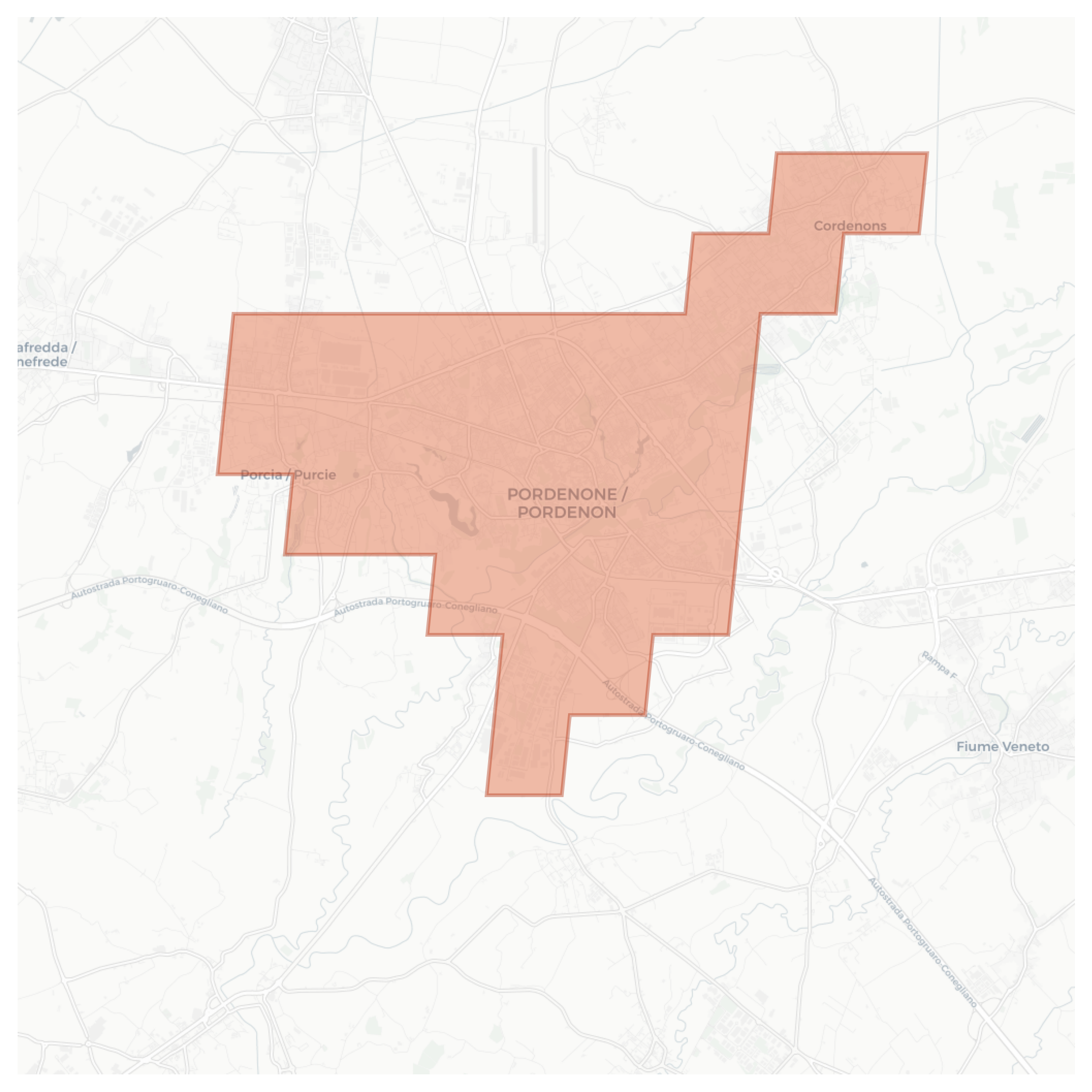Pordenone geographic map