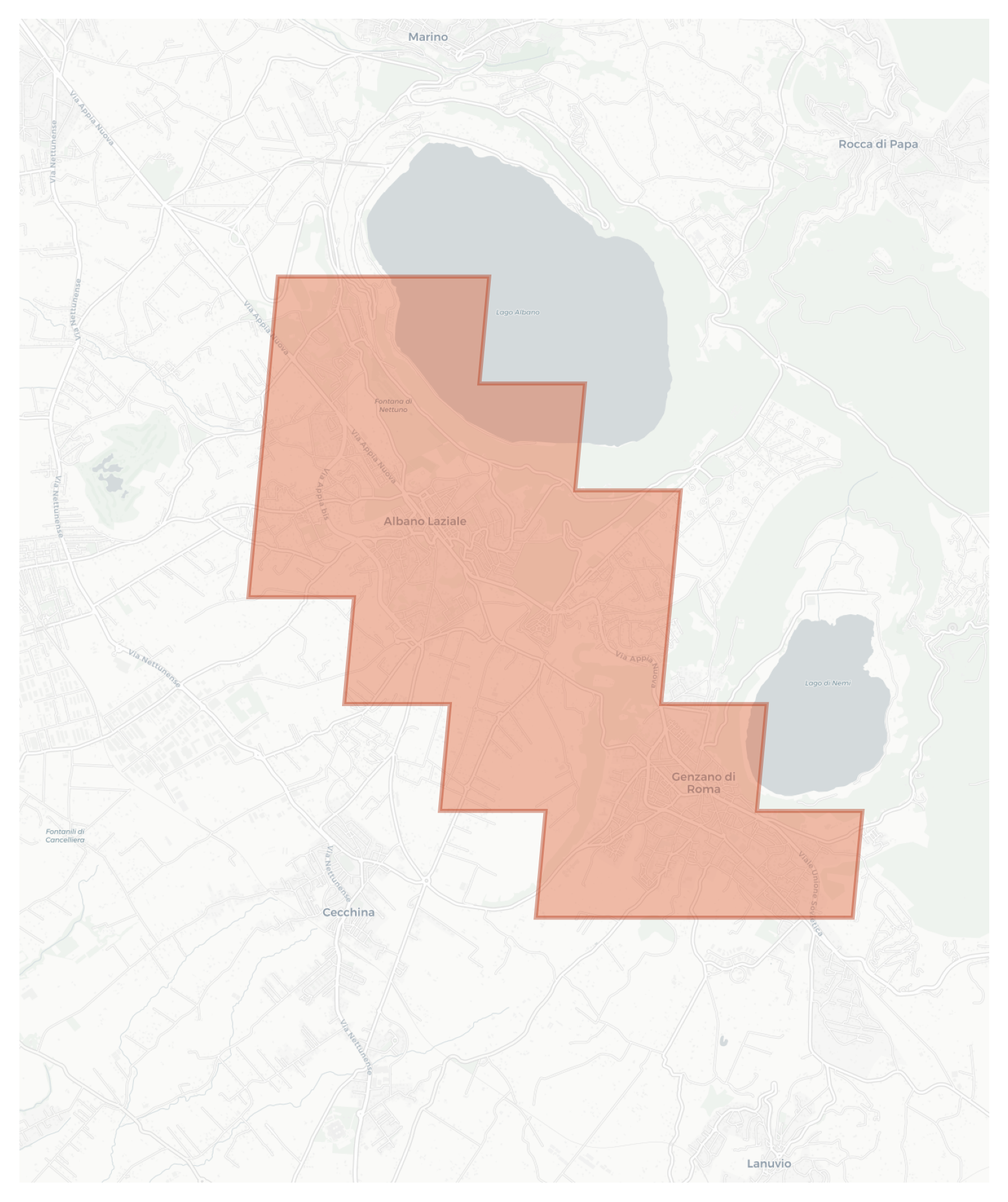 Albano Laziale geographic map
