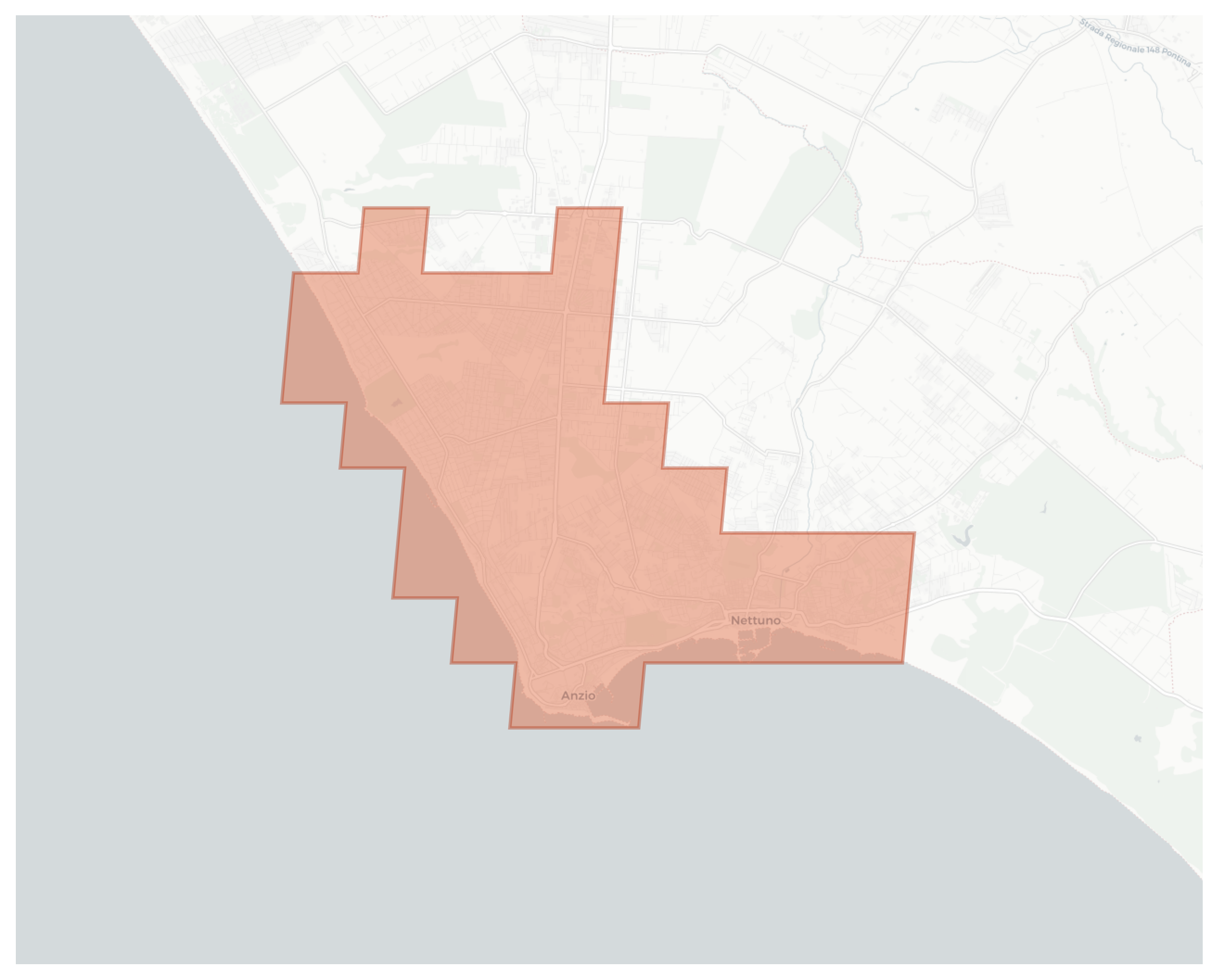 Anzio geographic map
